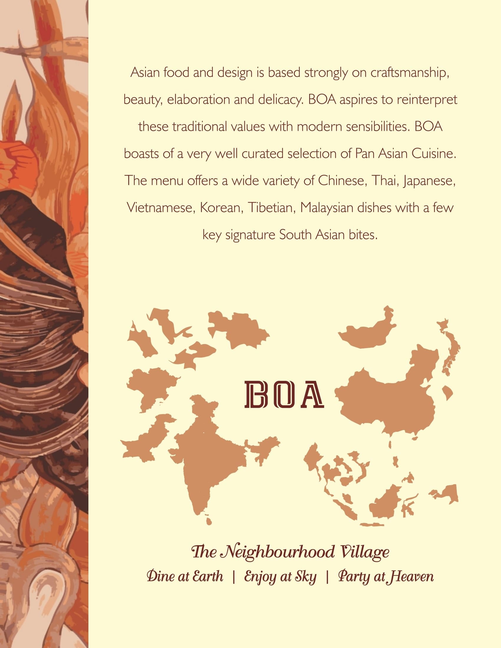 Dining Experience for Two at BOA VILLAGE, North Delhi — Food menu