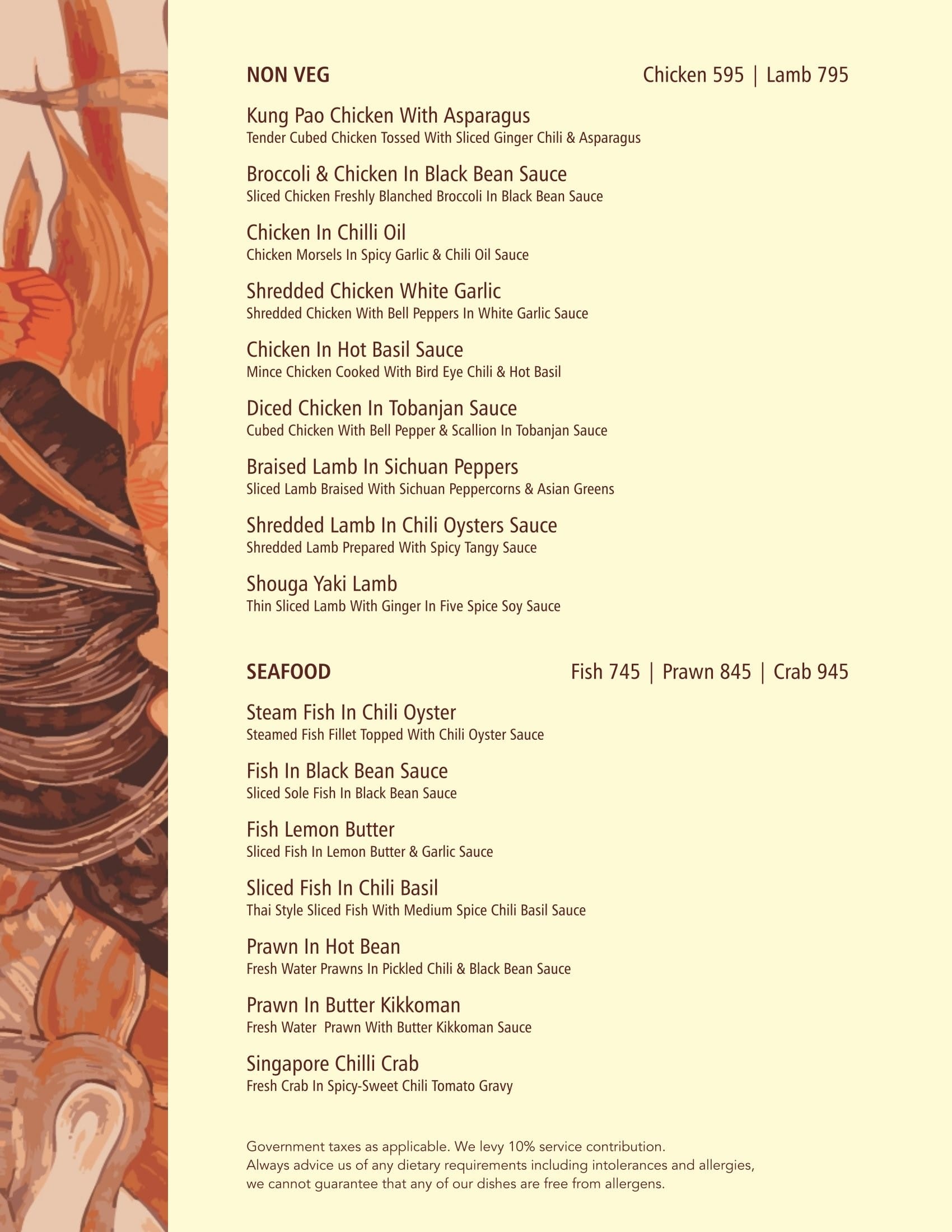 Dining Experience for Two at BOA VILLAGE, North Delhi — Food menu
