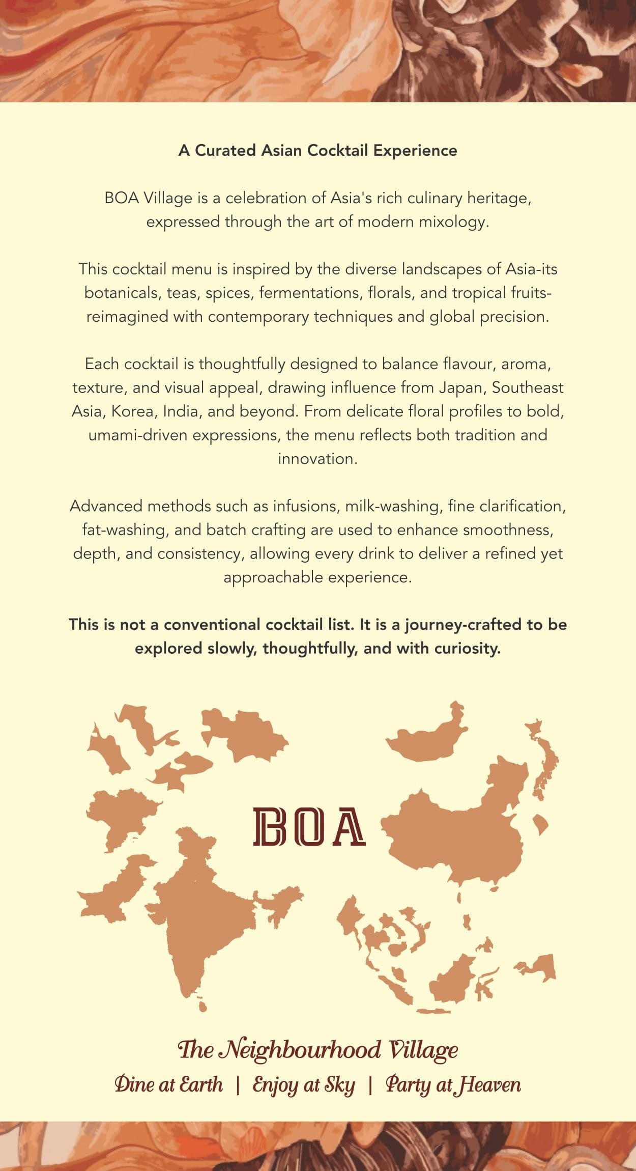 Dining Experience for Two at BOA VILLAGE, North Delhi — Beverages menu
