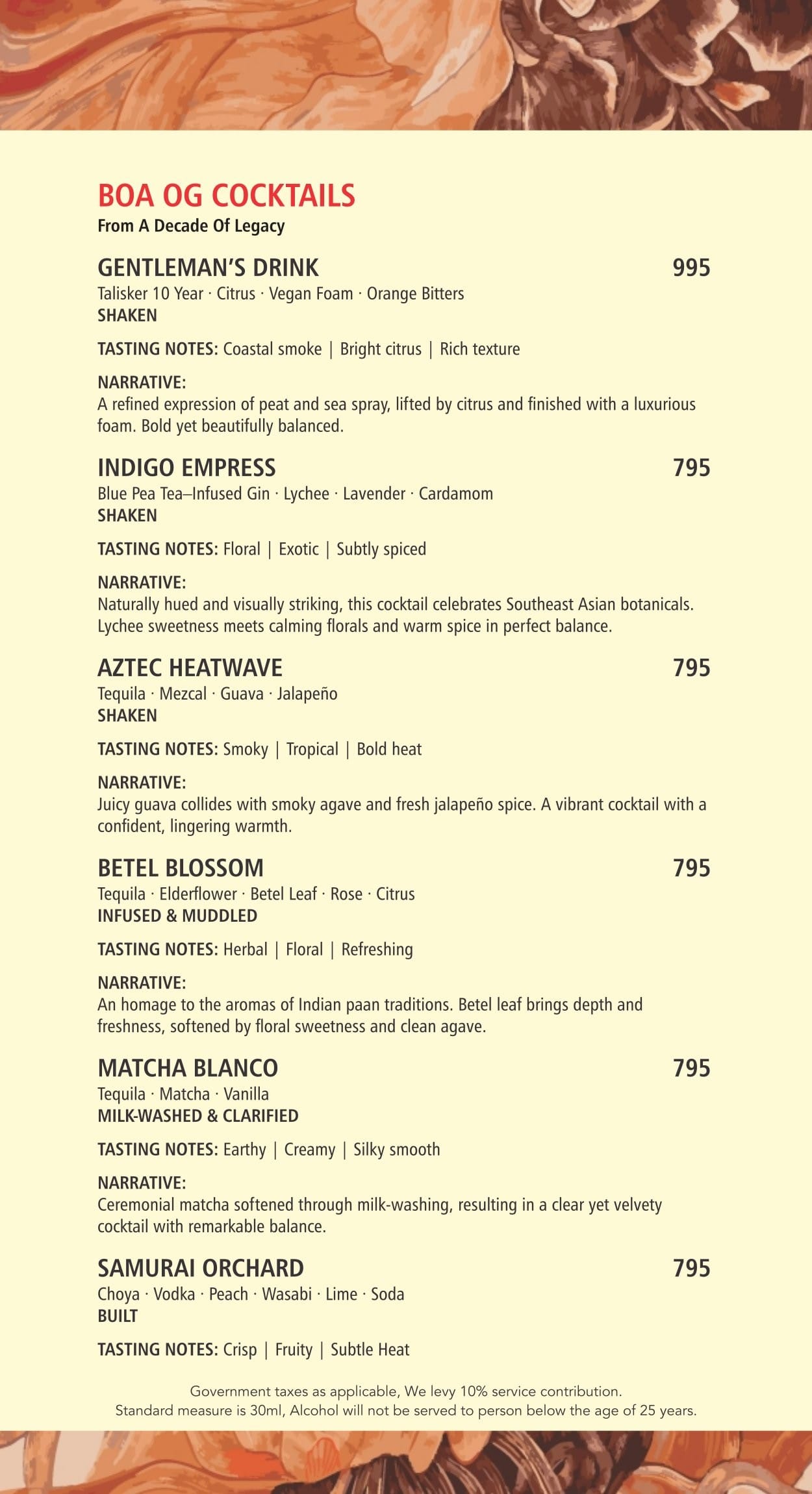 Dining Experience for Two at BOA VILLAGE, North Delhi — Beverages menu