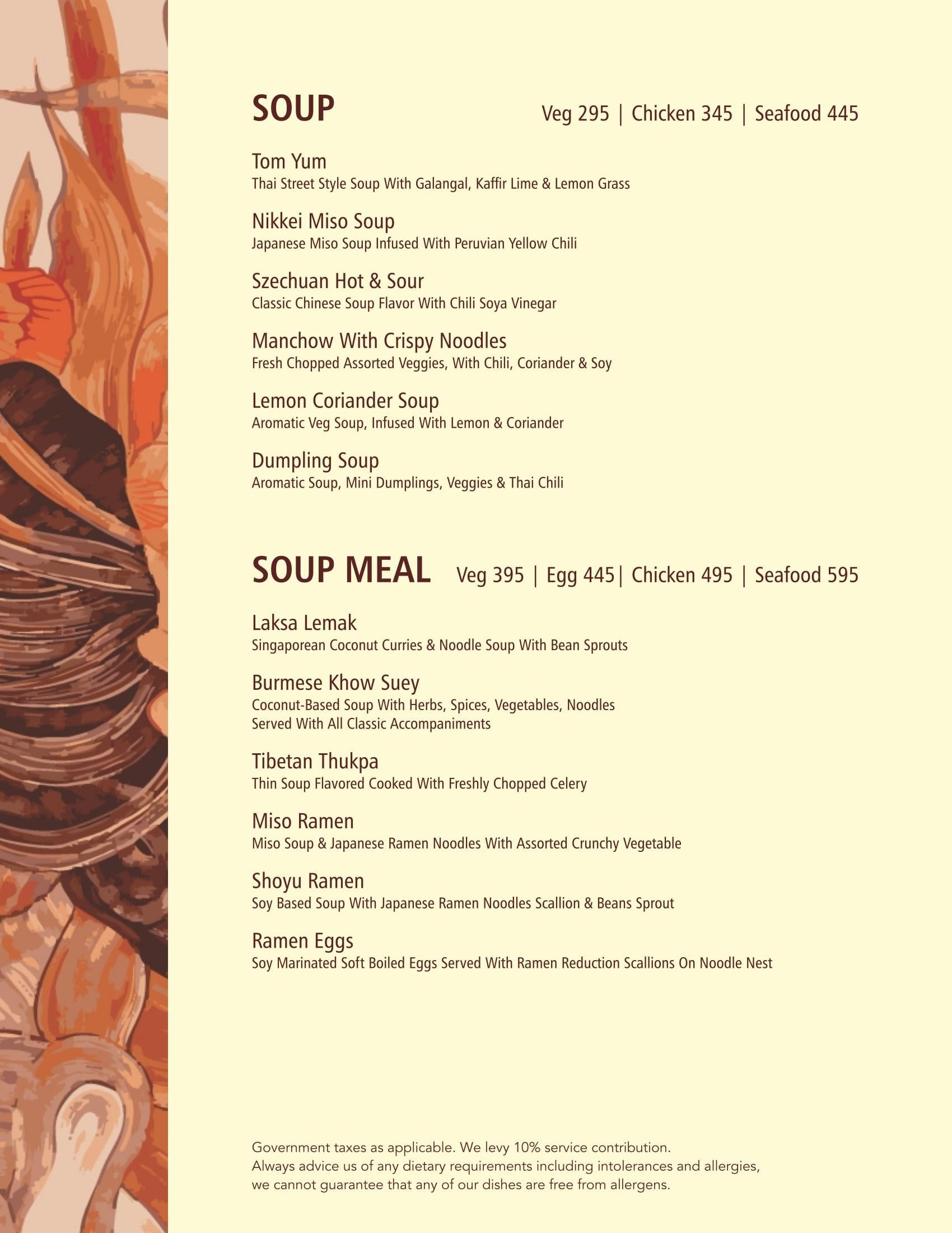 Dining Experience for Two at BOA VILLAGE, North Delhi — Food menu