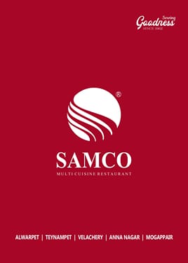 Samco Menu Menu of Samco Restaurant, Velachery, Chennai
