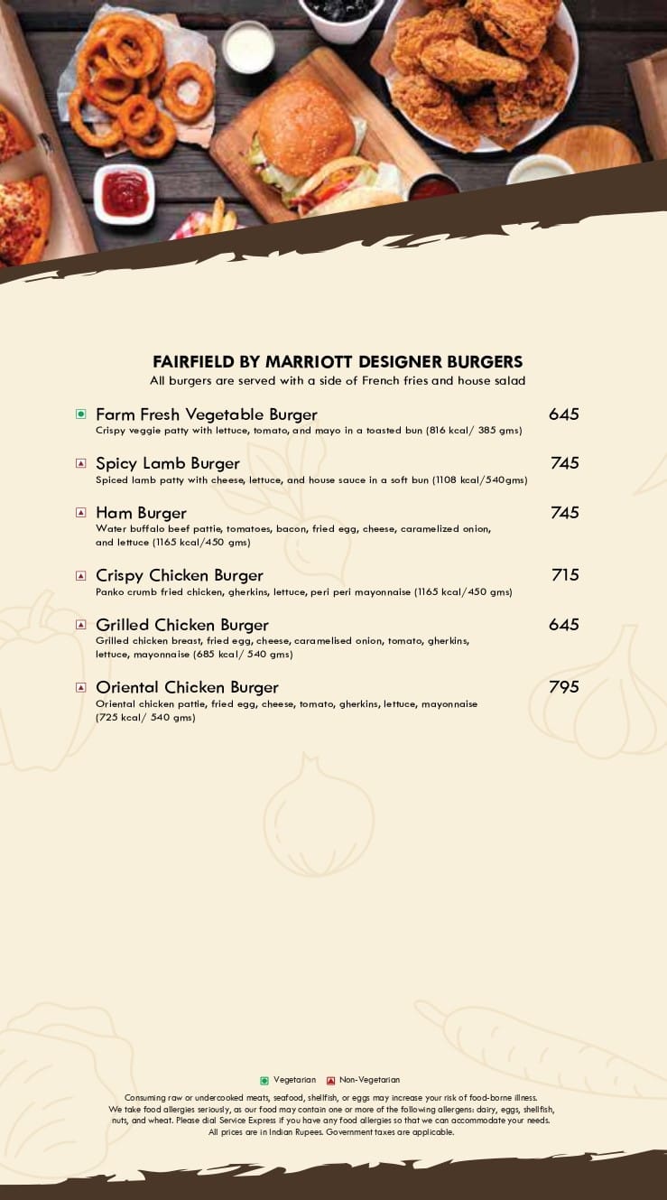 Menu of Jonathan's Kitchen , Fairfield by Marriott Hyderabad