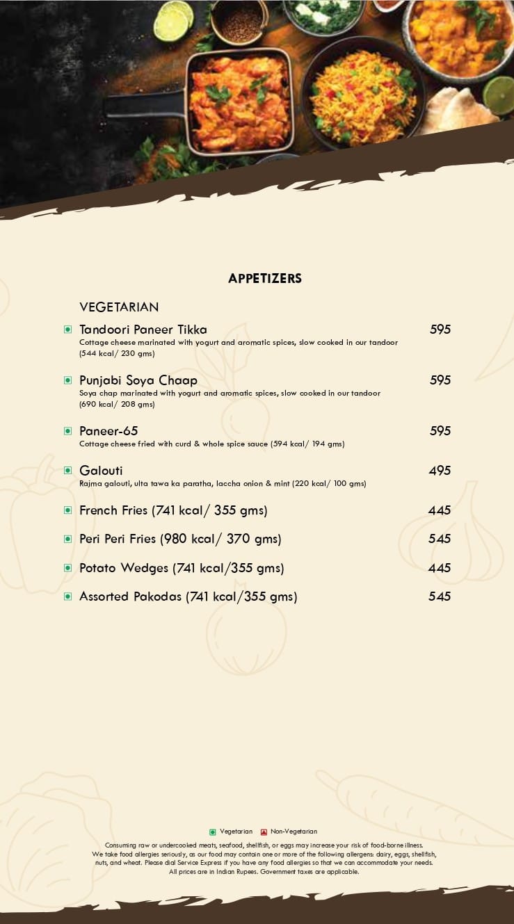 Menu of Jonathan's Kitchen , Fairfield by Marriott Hyderabad