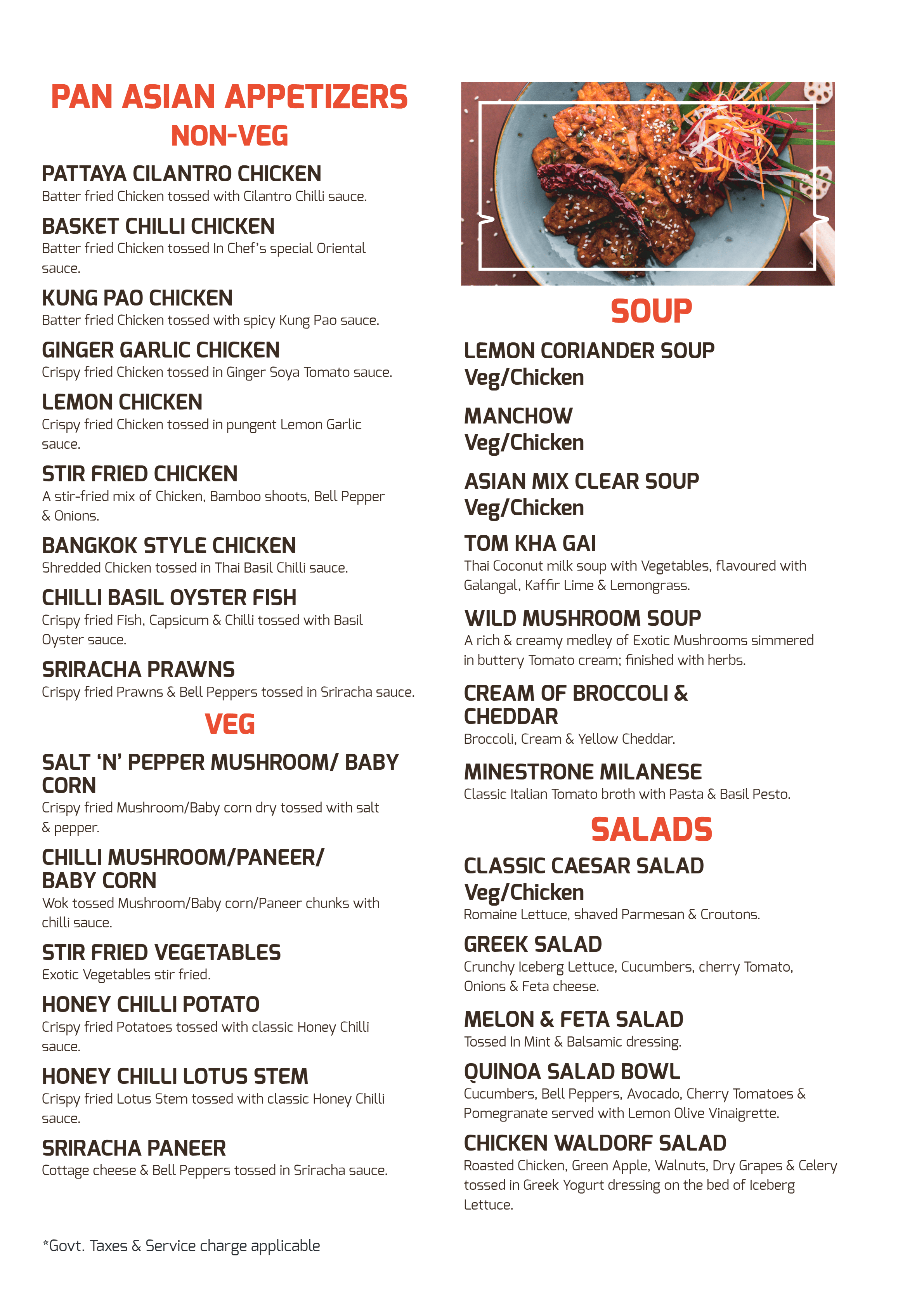 Dining Experience for Two at The Best Cocktail Bar, South Bengaluru — Food menu
