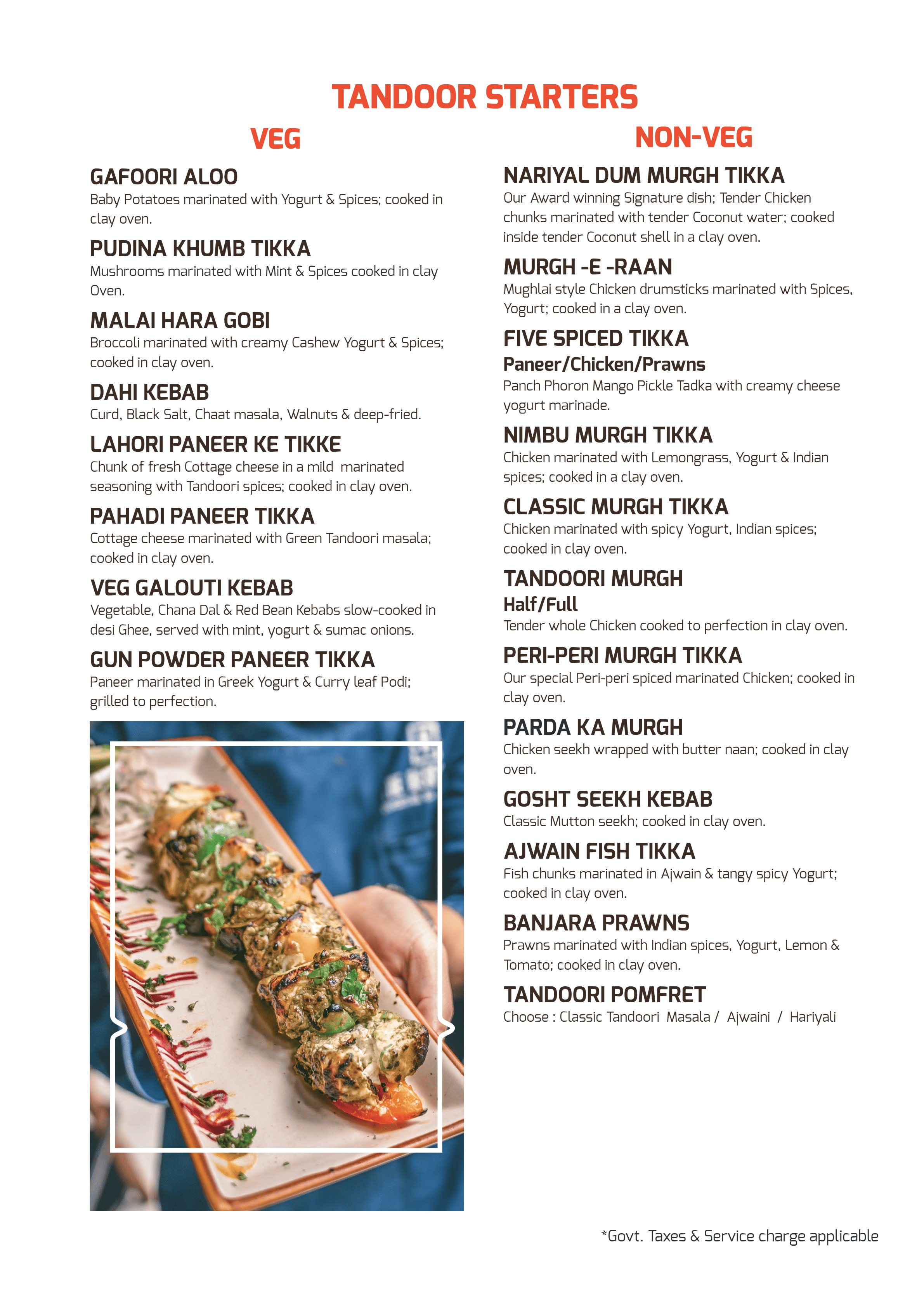 Dining Experience for Two at The Best Cocktail Bar, South Bengaluru — Food menu