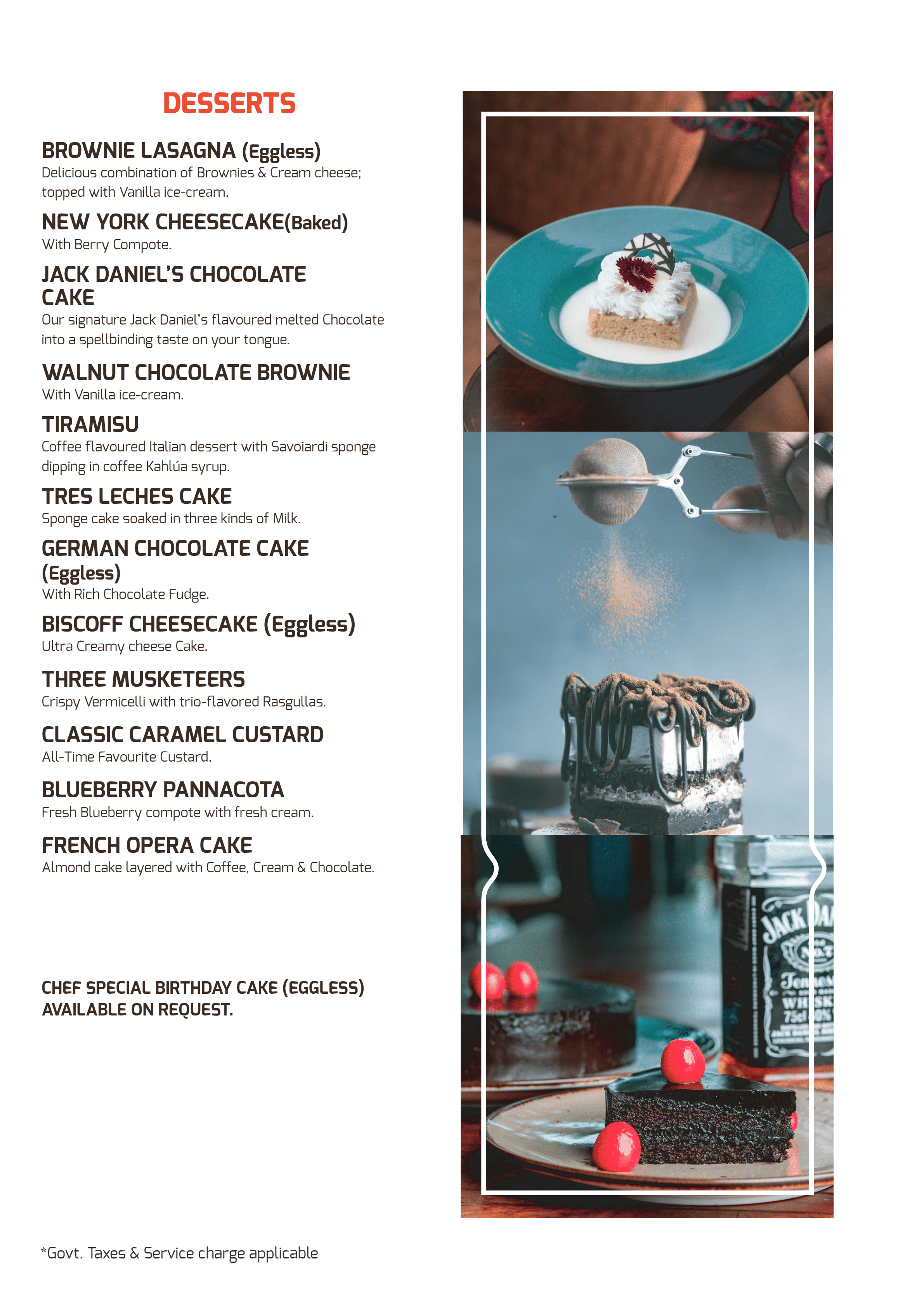 Dining Experience for Two at The Best Cocktail Bar, South Bengaluru — Food menu
