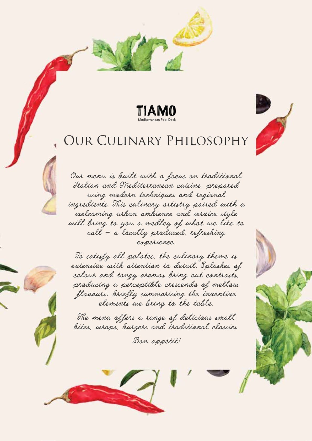 Dining Experience for Two at The Best European Restaurant in a Hotel, Conrad Bengaluru — Food menu