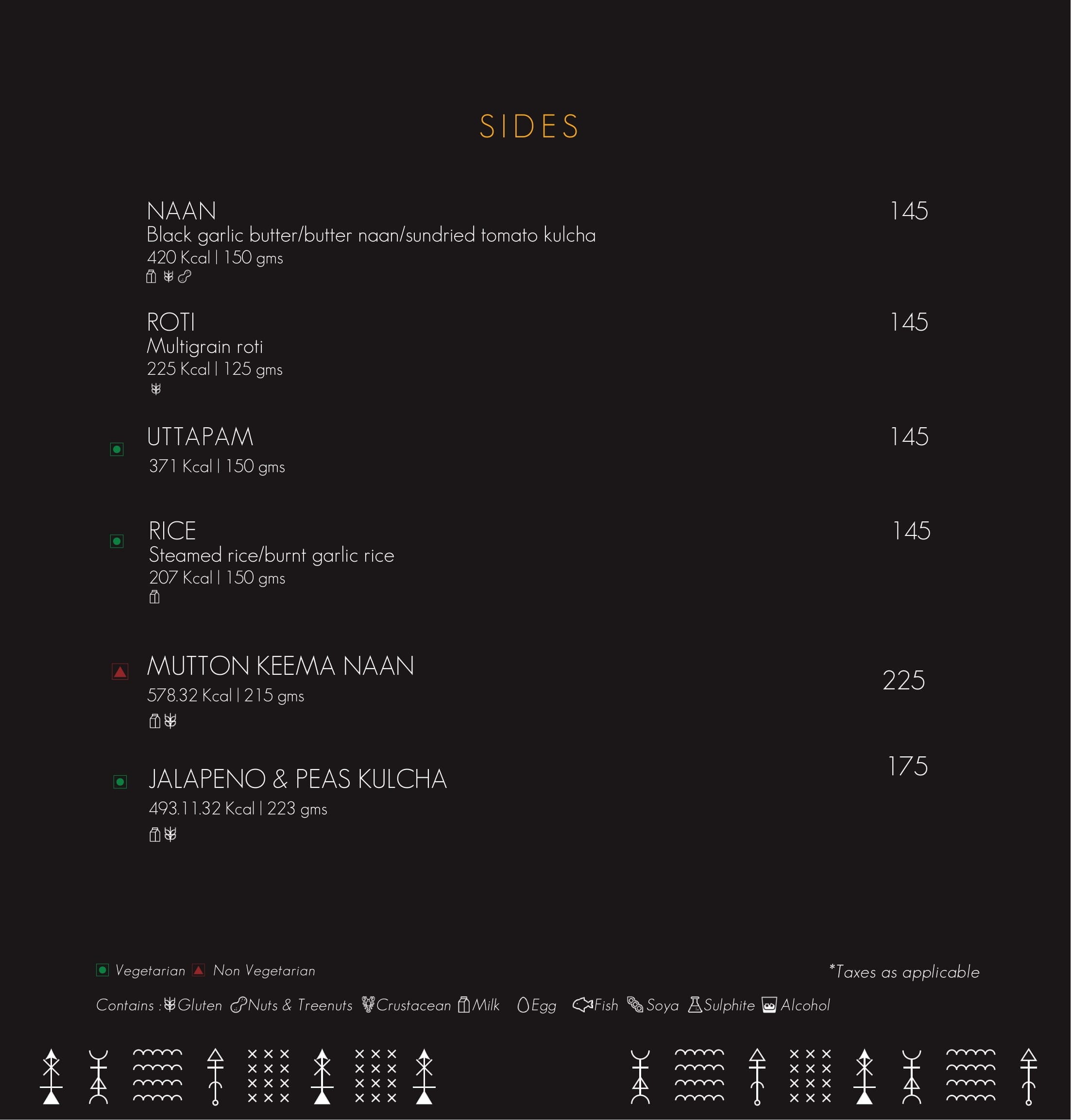 Dining Experience for Two at Alchemy, Bengaluru — Food menu
