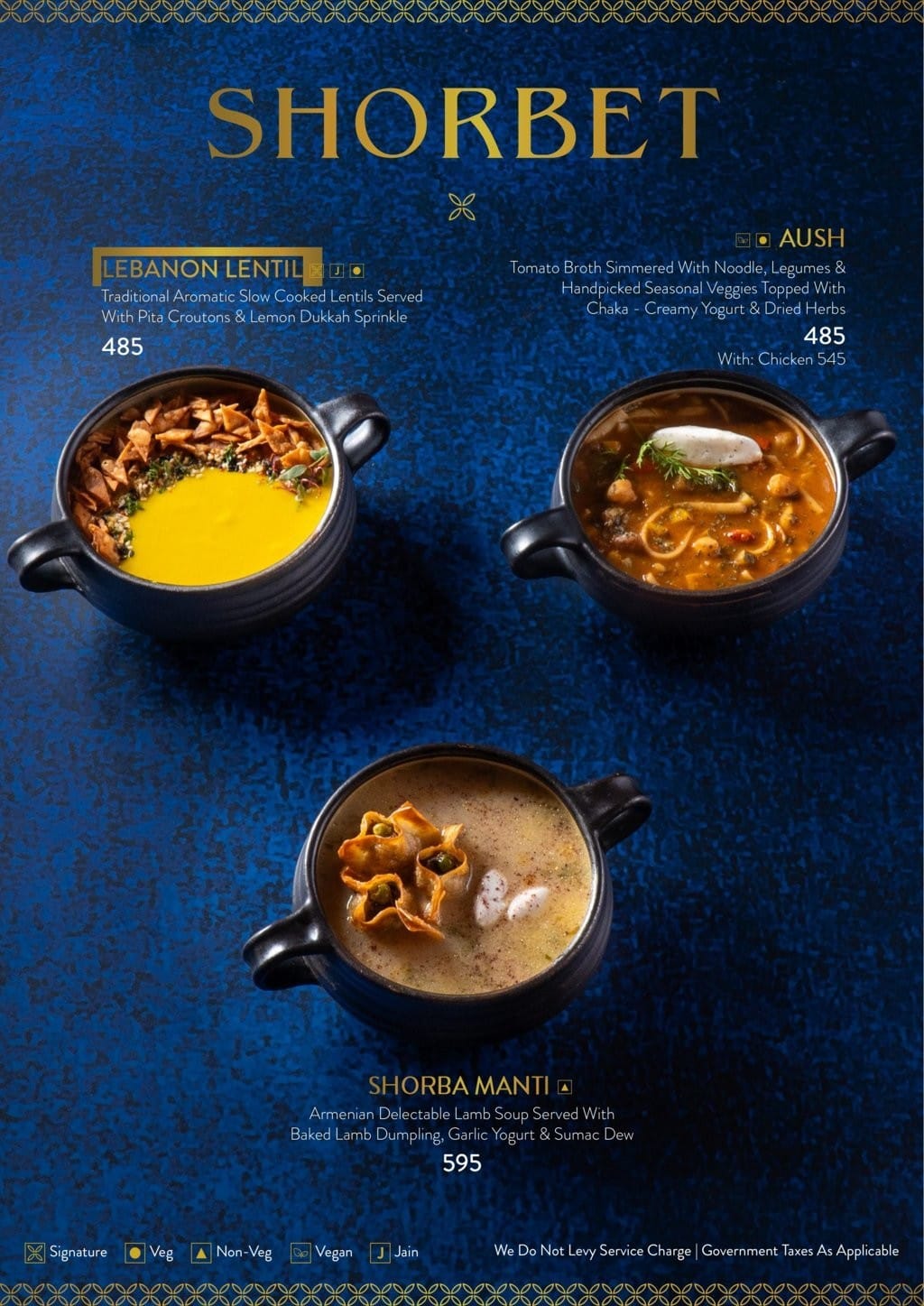 Dining Experience for Two at Bayroute, Central Mumbai — Food menu