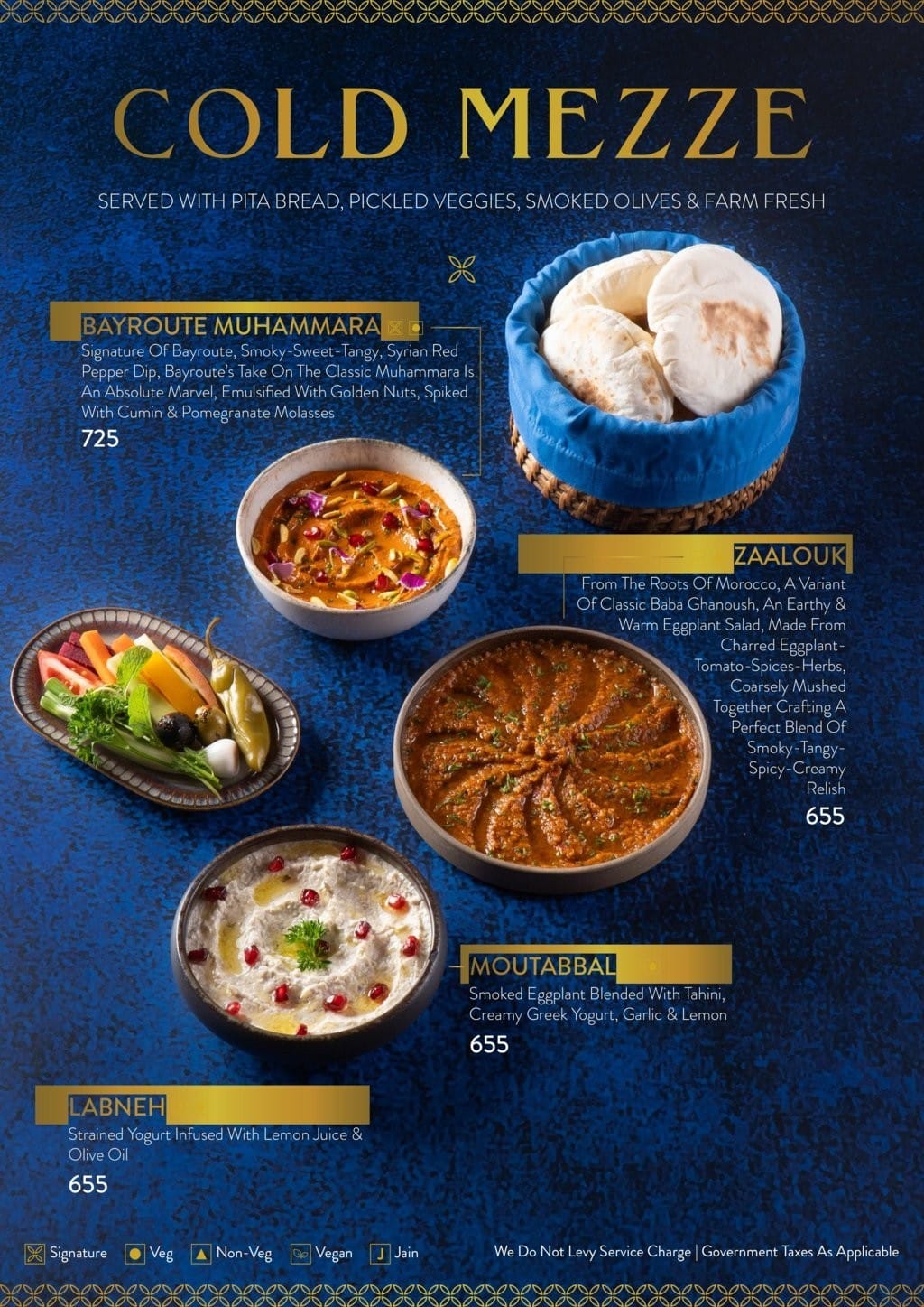 Dining Experience for Two at Bayroute, Central Mumbai — Food menu