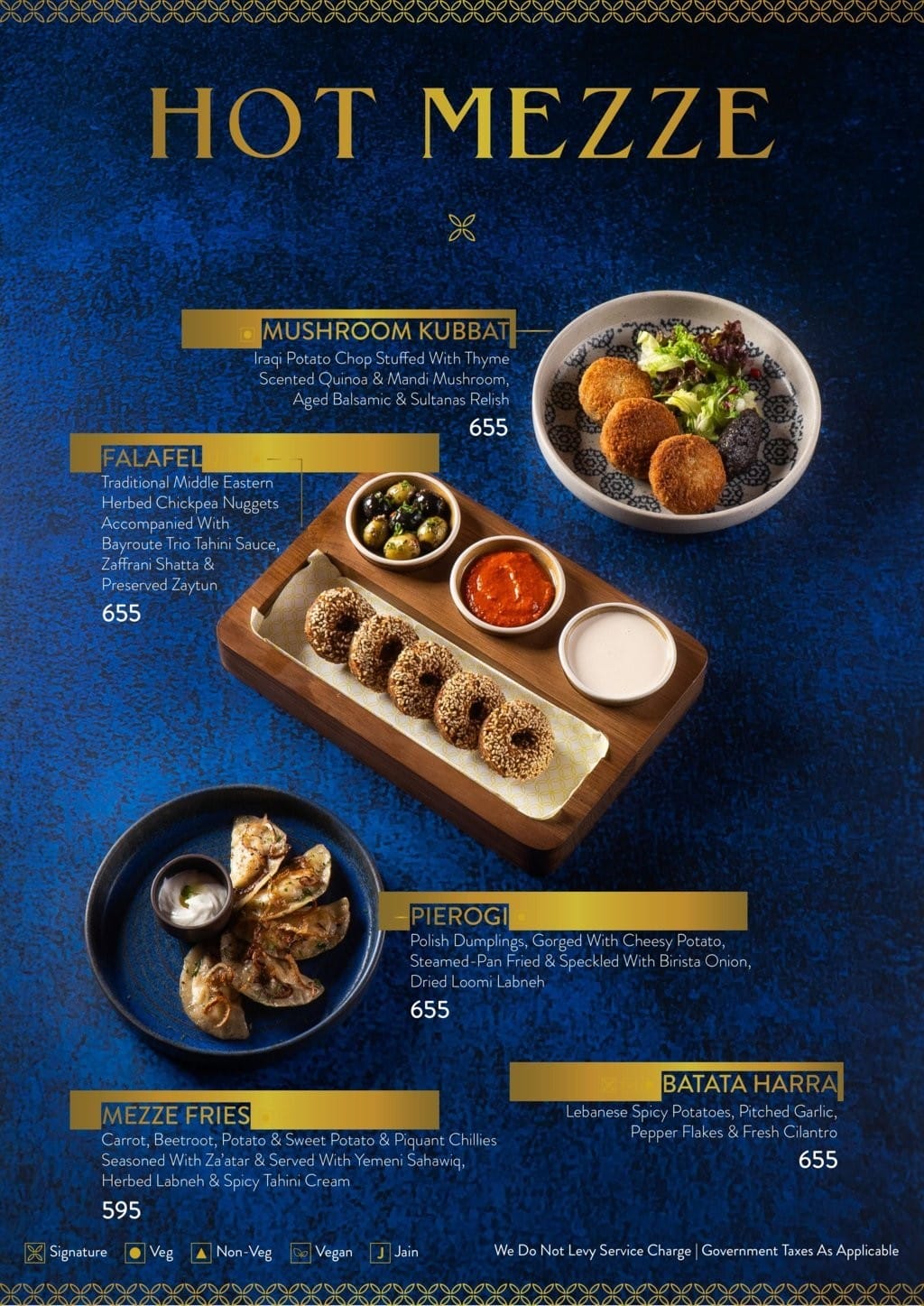 Dining Experience for Two at Bayroute, Central Mumbai — Food menu