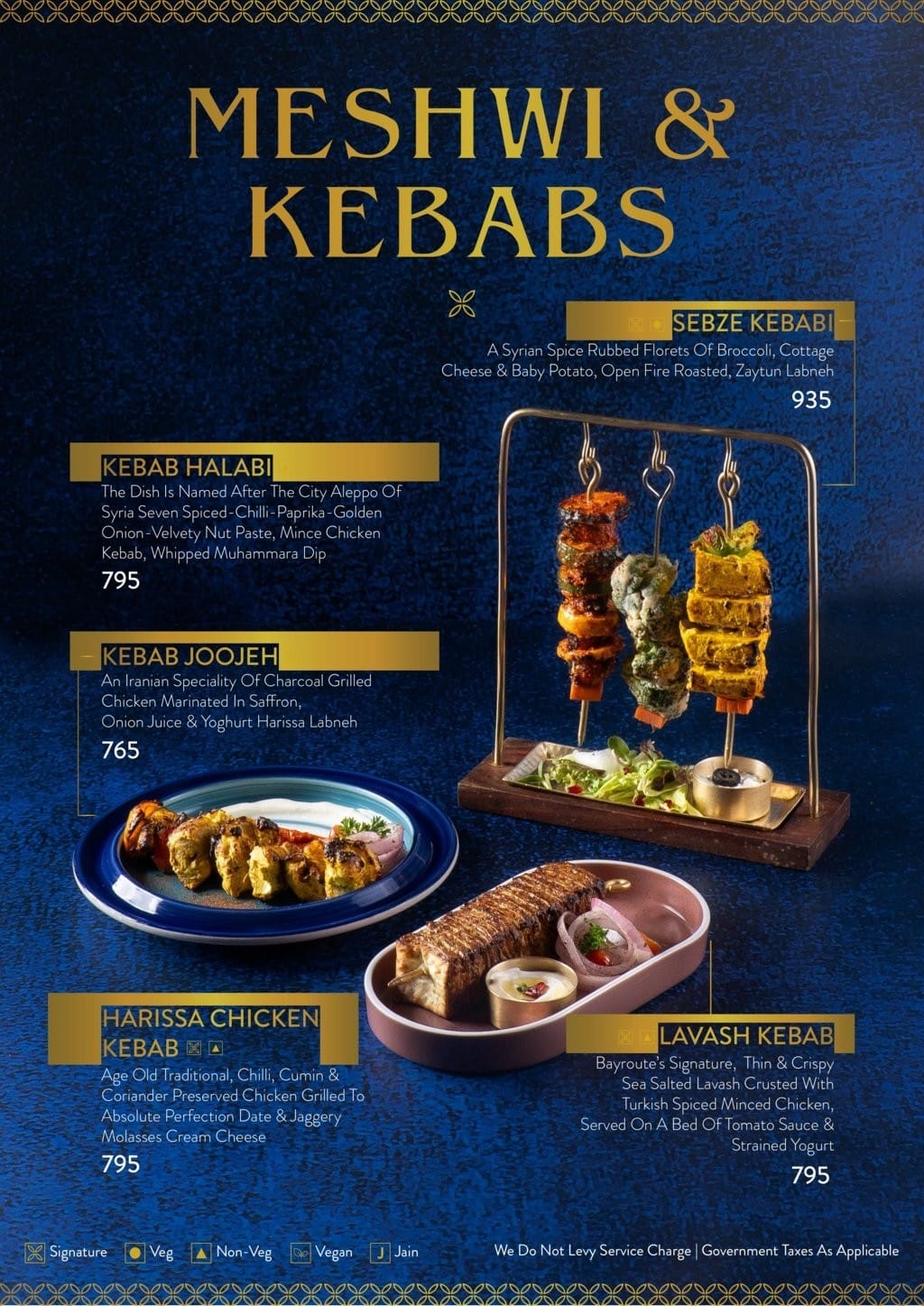 Dining Experience for Two at Bayroute, Central Mumbai — Food menu