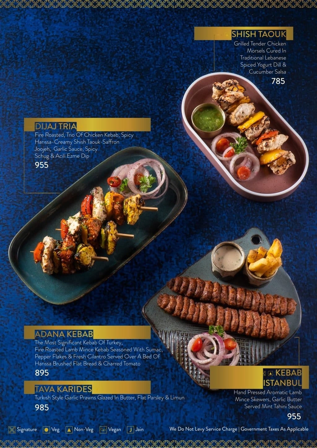 Dining Experience for Two at Bayroute, Central Mumbai — Food menu
