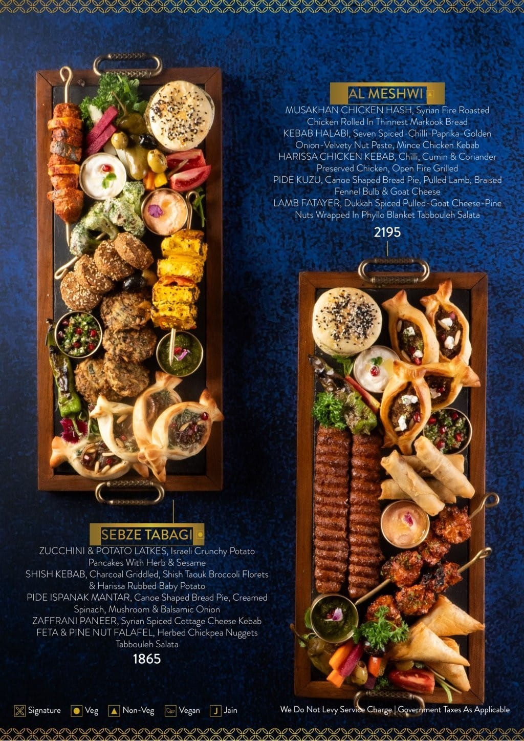 Dining Experience for Two at Bayroute, Central Mumbai — Food menu