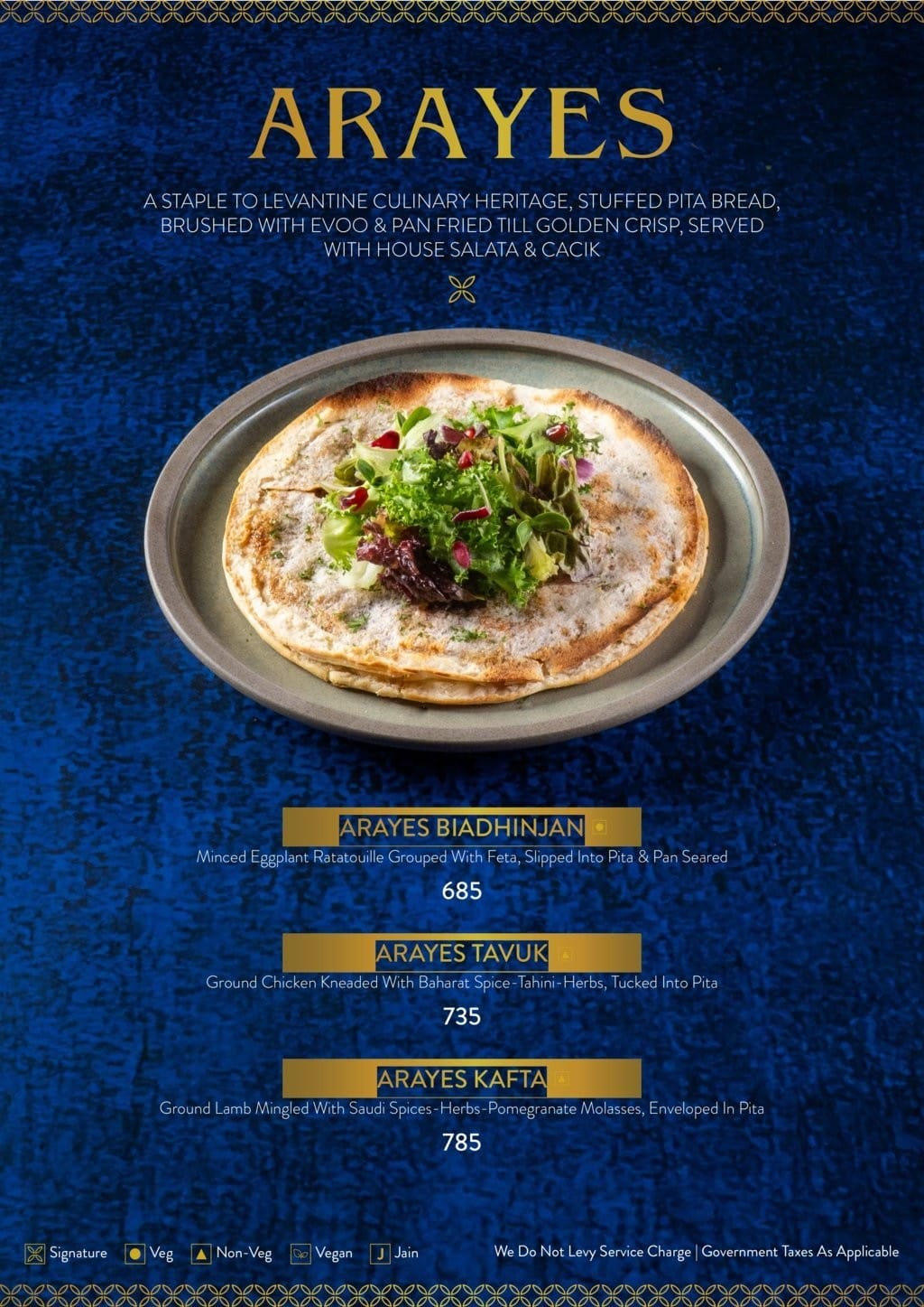 Dining Experience for Two at Bayroute, Central Mumbai — Food menu