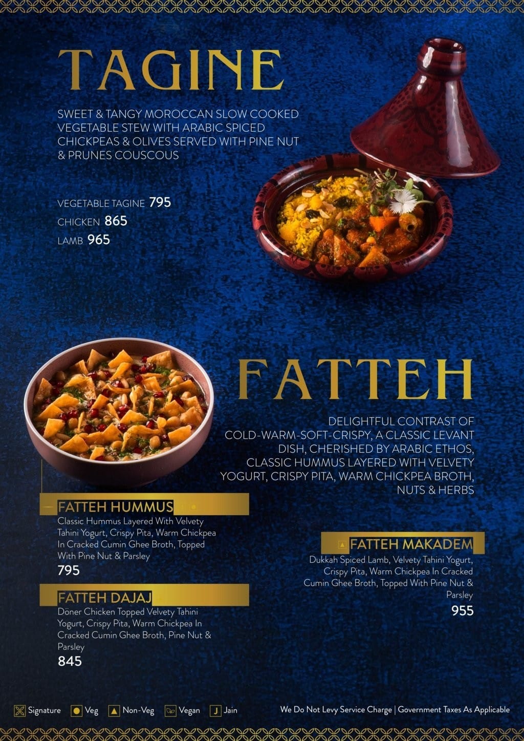 Dining Experience for Two at Bayroute, Central Mumbai — Food menu