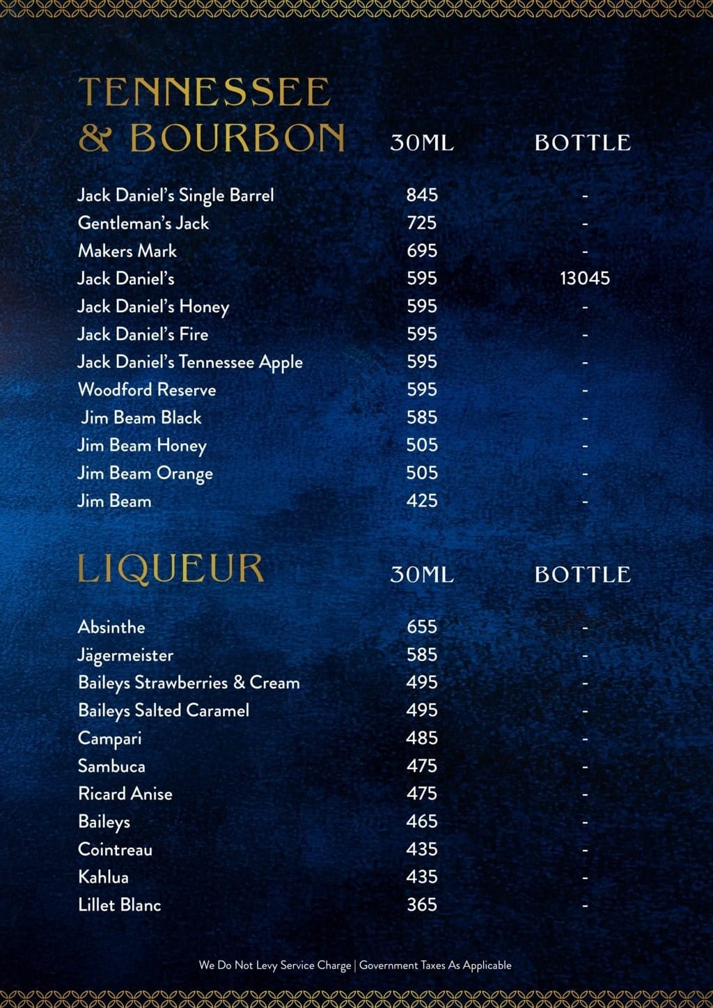Dining Experience for Two at Bayroute, Central Mumbai — Beverages menu