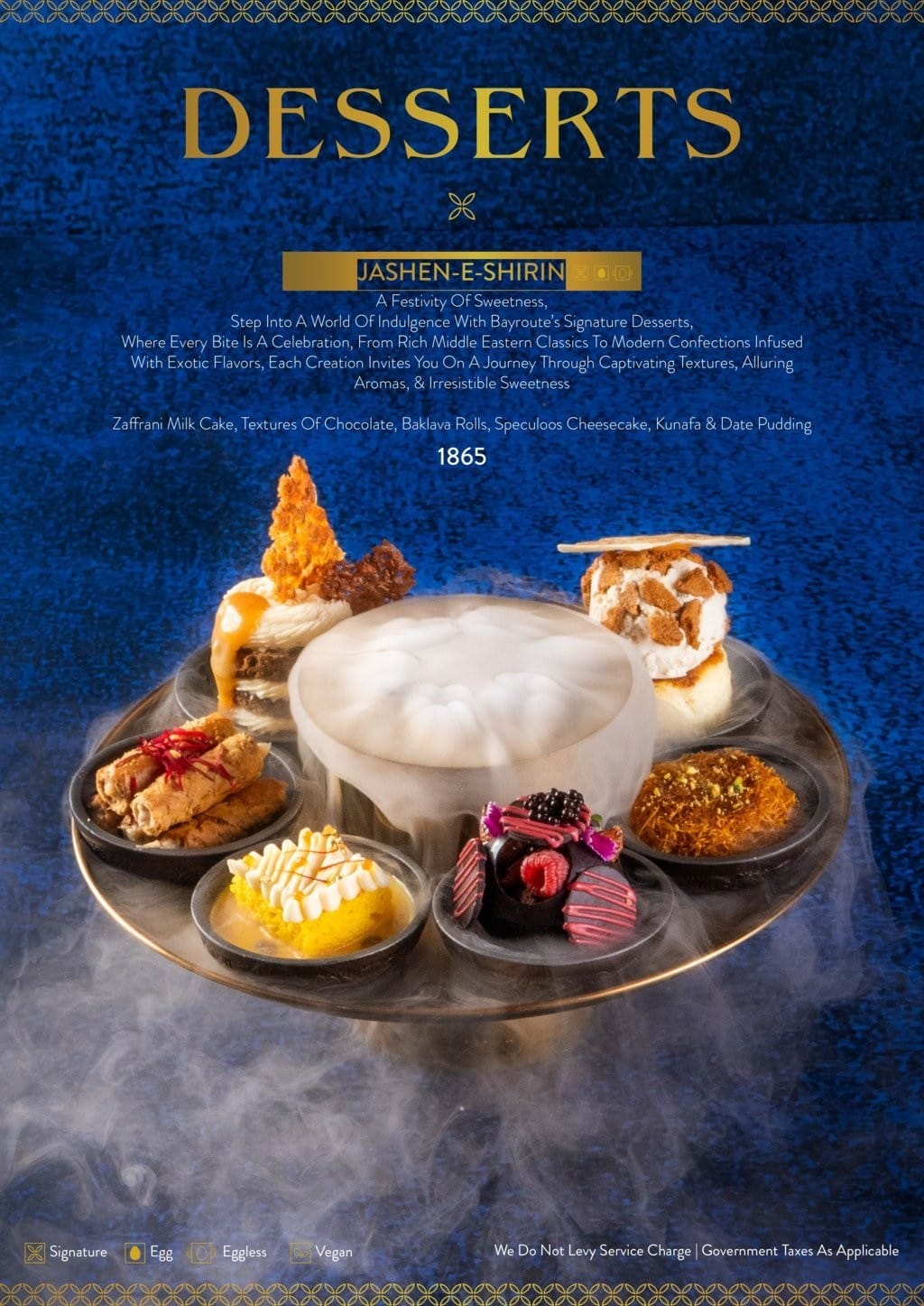 Dining Experience for Two at Bayroute, Central Mumbai — Food menu