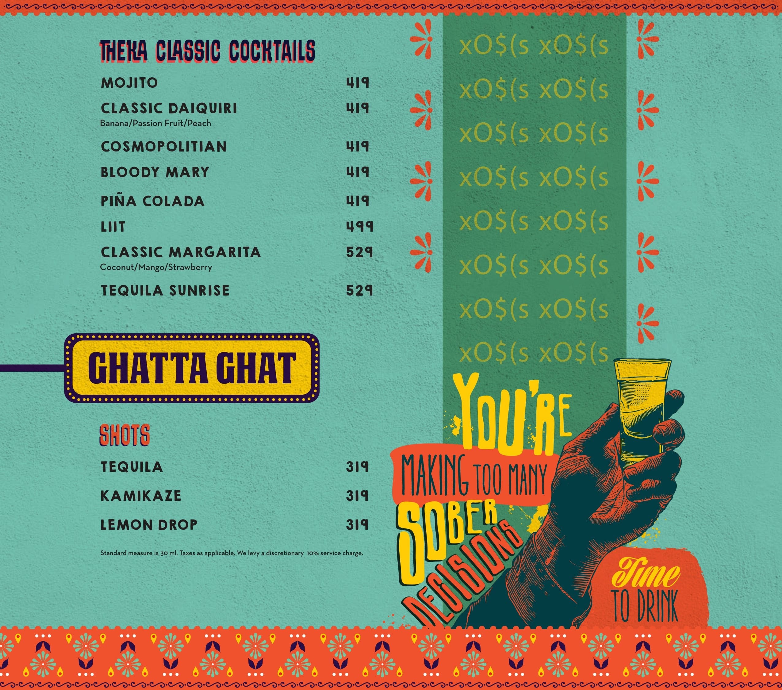 Dining Experience for Two at Dhaba - Estd 1986 Delhi, Central Delhi — Beverages menu