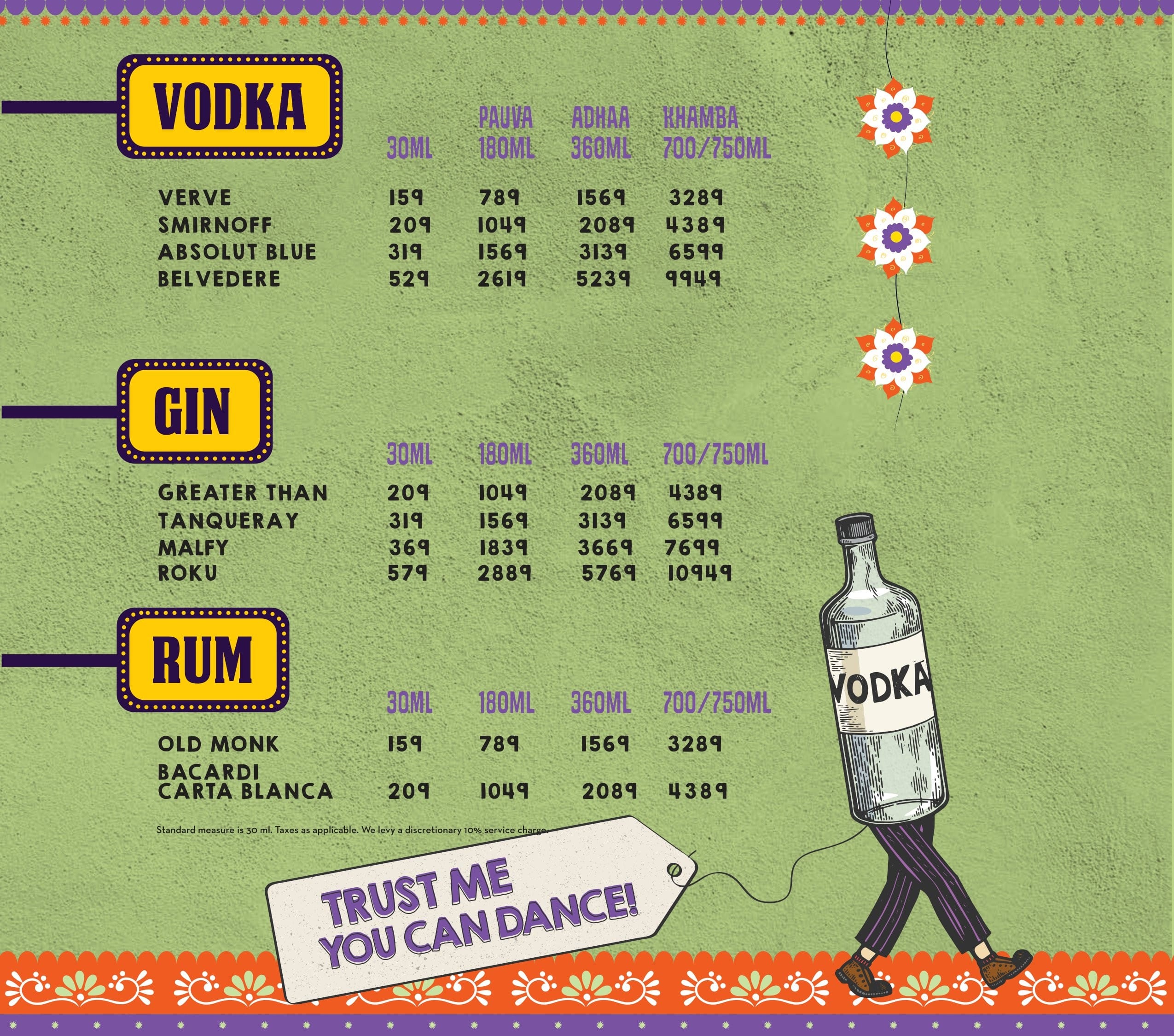 Dining Experience for Two at Dhaba - Estd 1986 Delhi, Central Delhi — Beverages menu