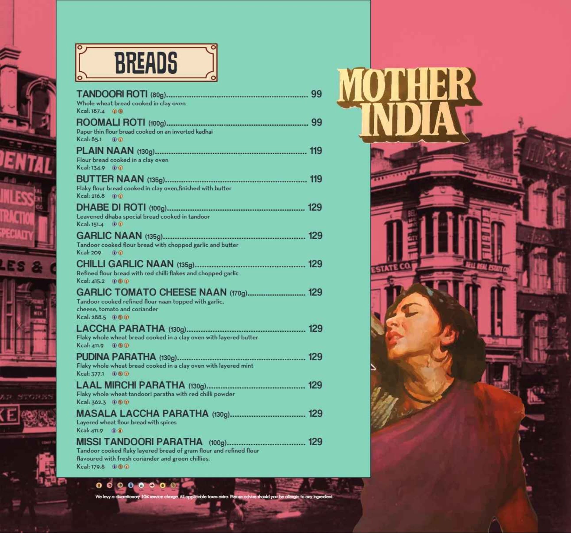 Dining Experience for Two at Dhaba - Estd 1986 Delhi, Central Delhi — Food menu