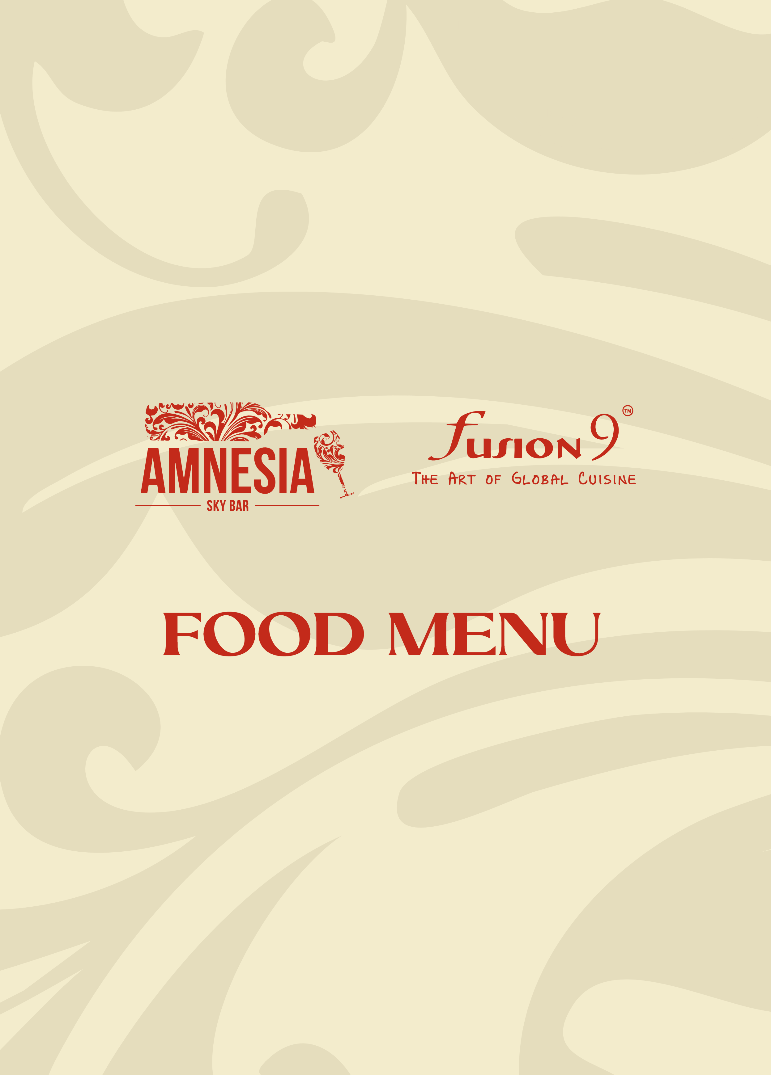 Menu of Amnesia Sky Bar, Inorbit Mall, Hitech City