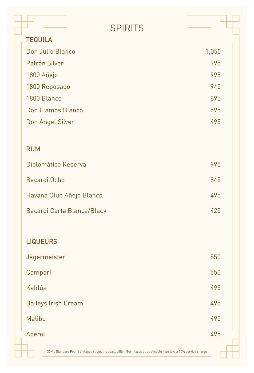 Dining Experience for Two at Royal China, Western Suburbs — Beverages menu