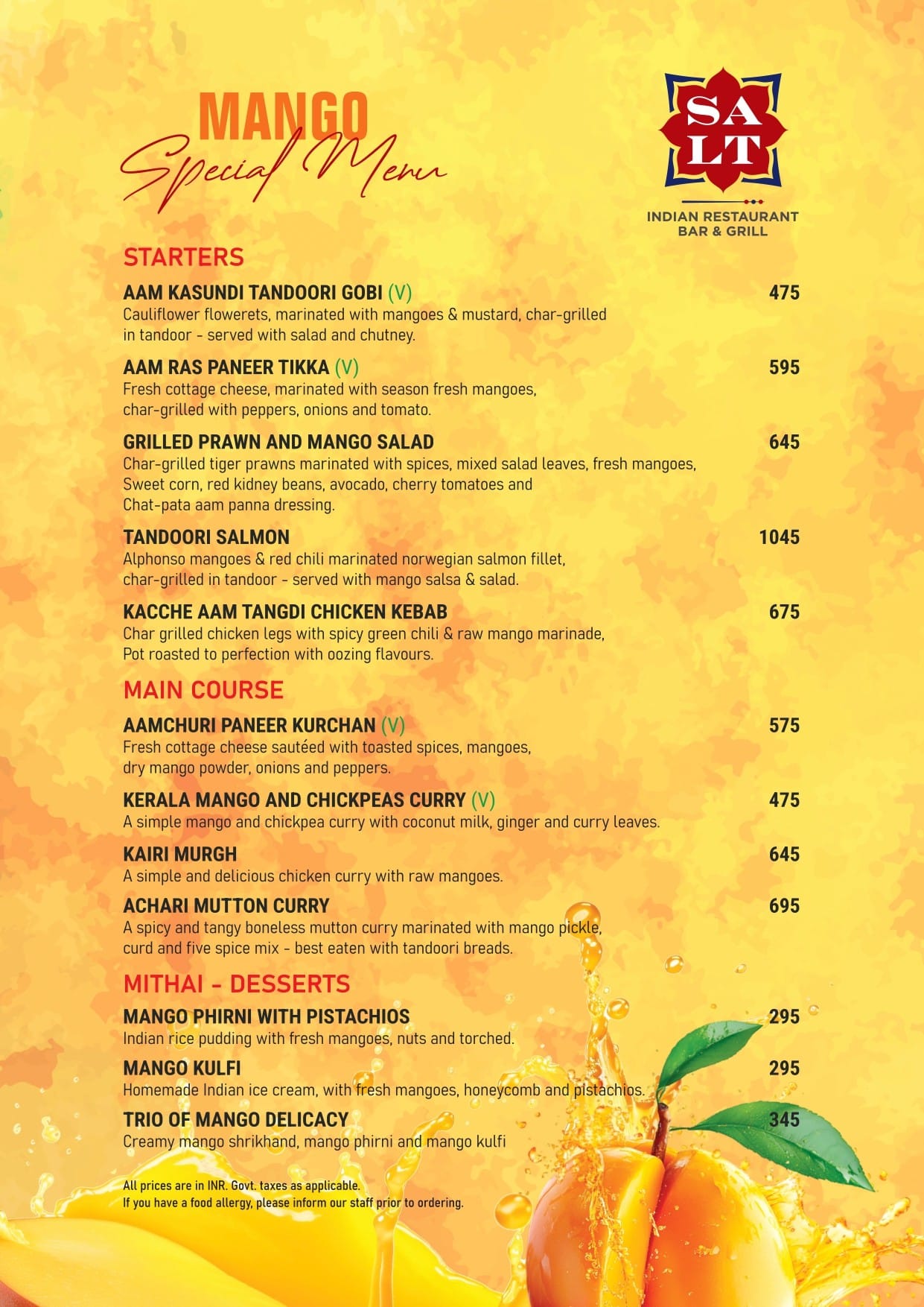 Dining Experience for Two at The Best Indian Restaurant, Central Bengaluru — Special menu