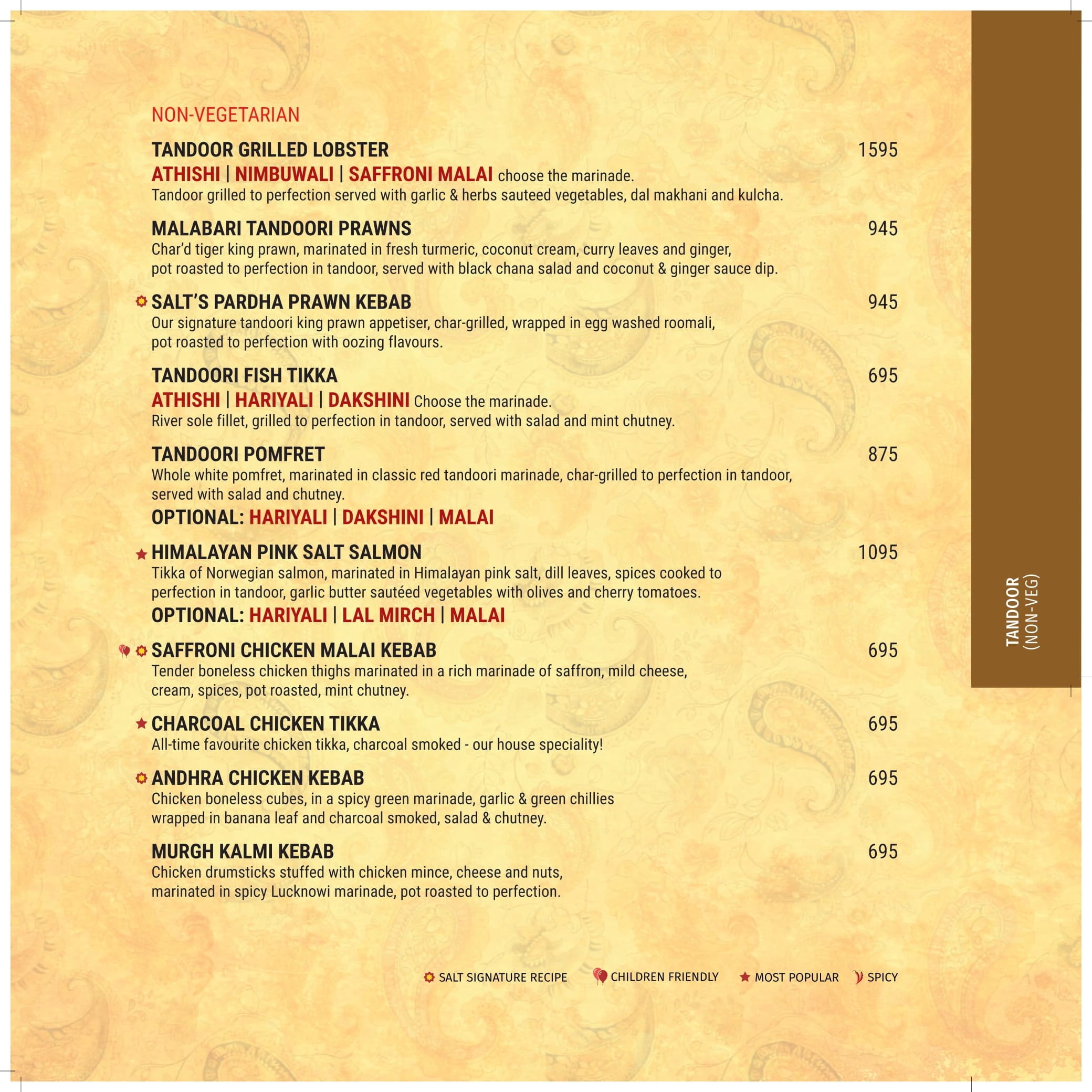 Dining Experience for Two at The Best Indian Restaurant, Central Bengaluru — Food menu