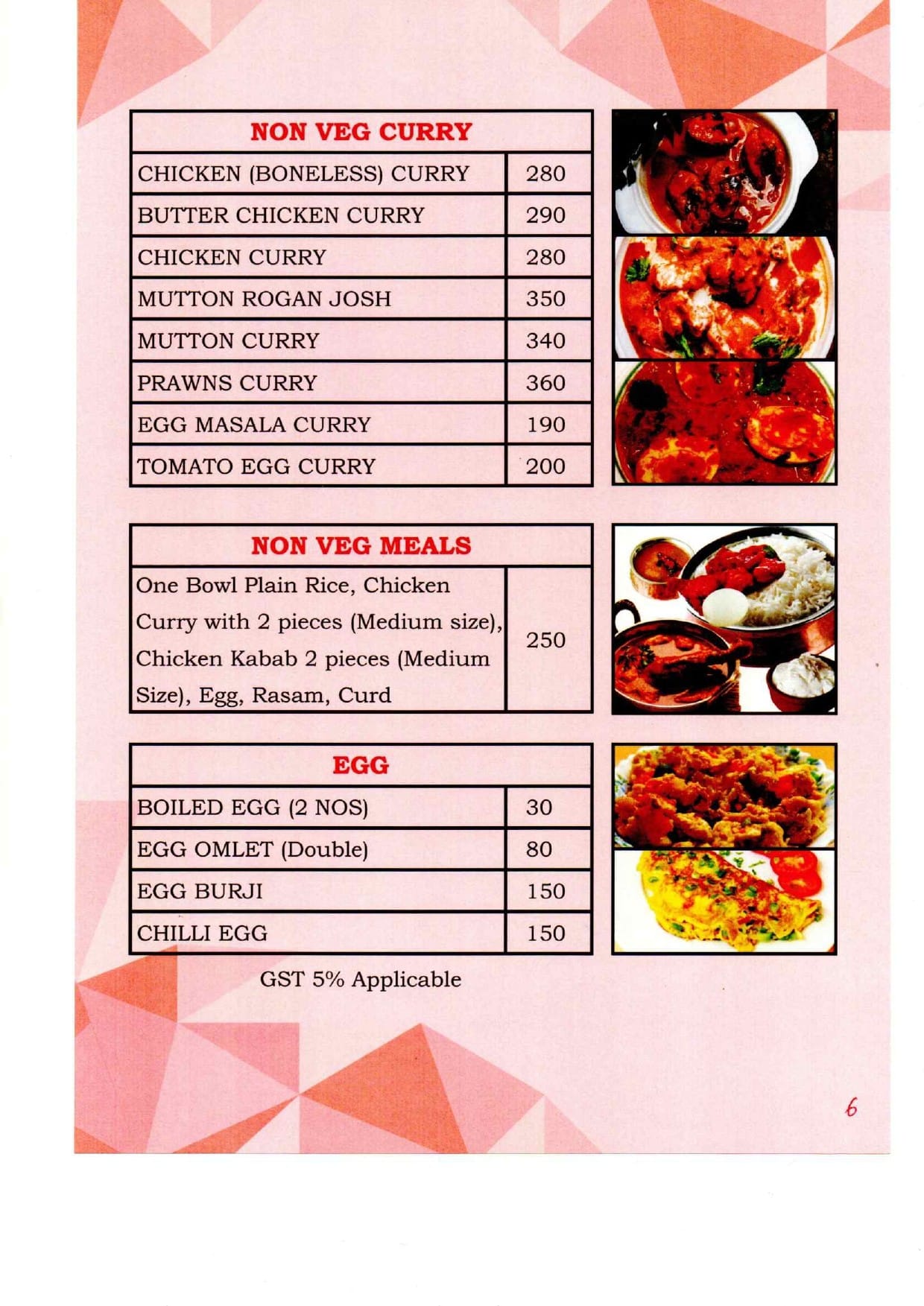 Dining Experience for Two at Narmada Restaurant, East Bengaluru — Food menu