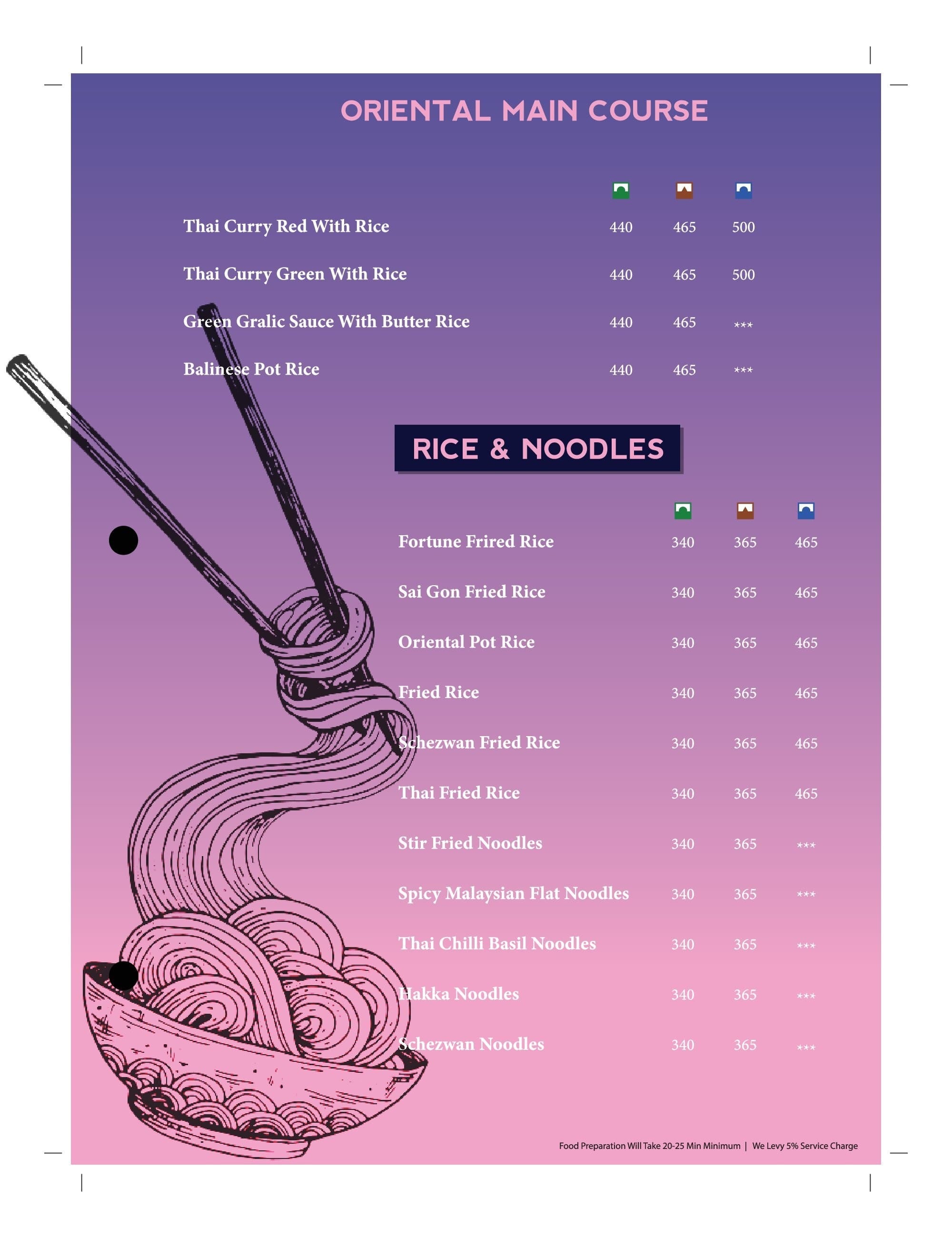 Menu of Oriv Resto Cafee Bar, Borivali West, Western Suburbs
