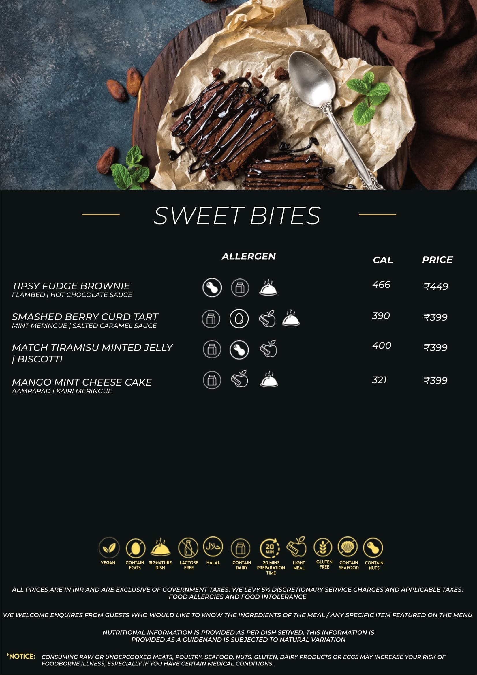 Dining Experience for Two at KOKKINOS, Gurgaon — Food menu