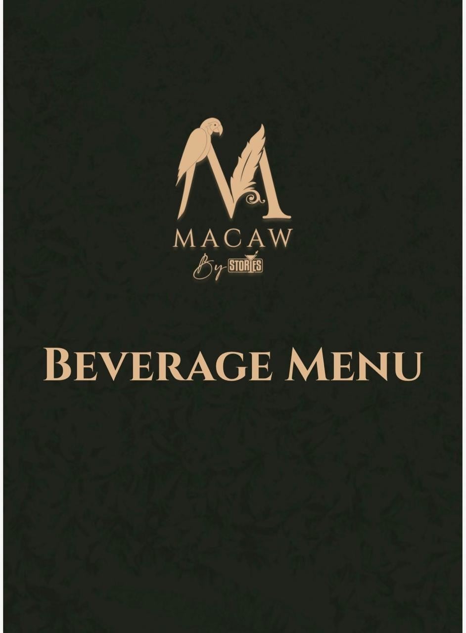 Menu of Macaw By Stories, Singsandra Hosur Main Road