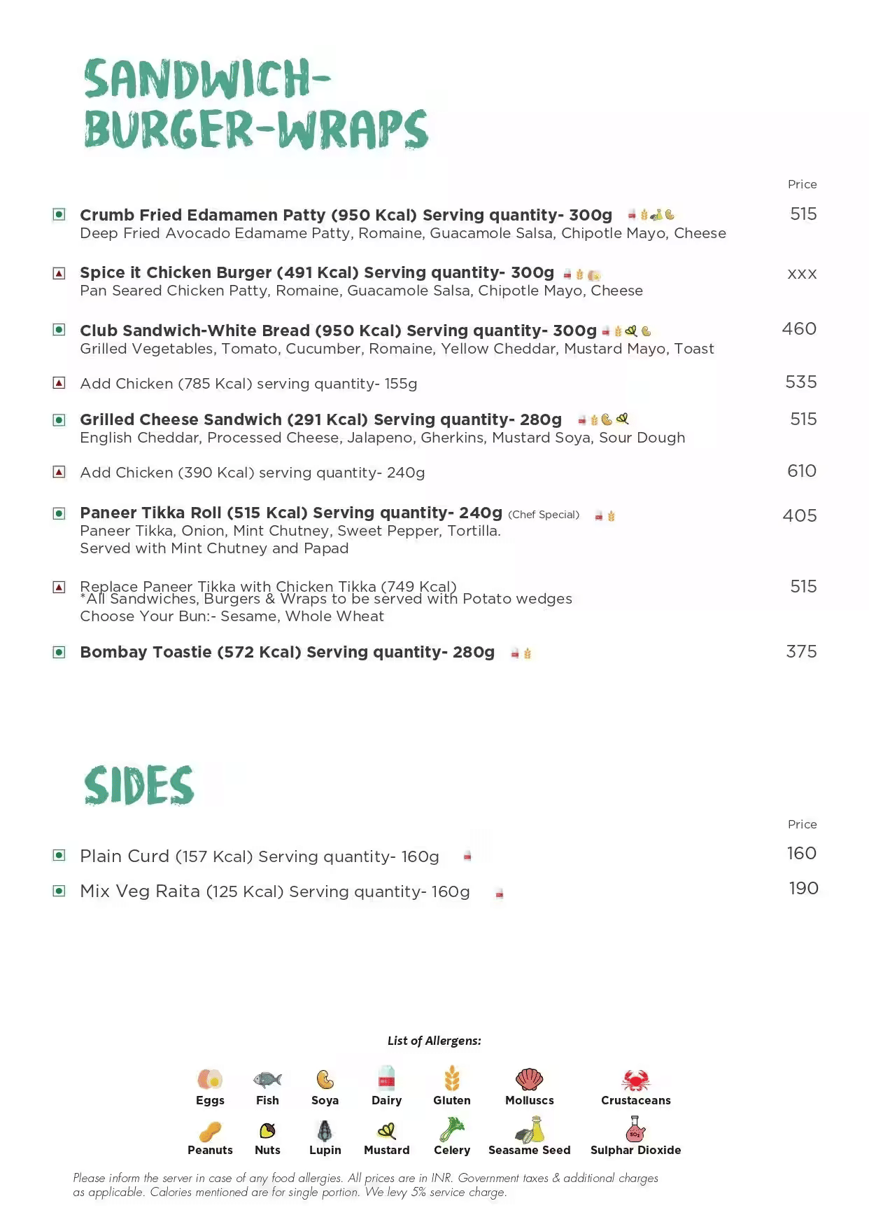 Dining Experience for Two at Spice It Ibis Thane West Thane, Mumbai — Food menu