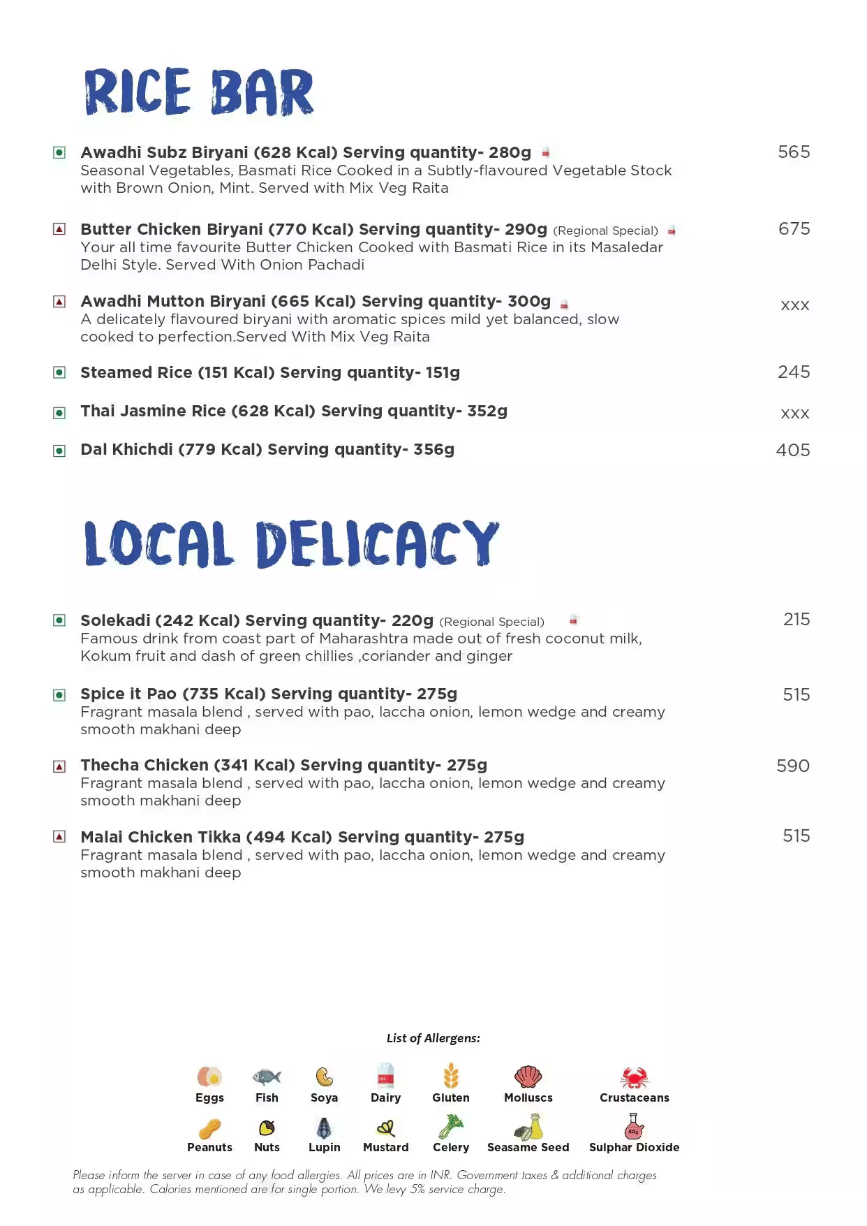Dining Experience for Two at Spice It Ibis Thane West Thane, Mumbai — Food menu