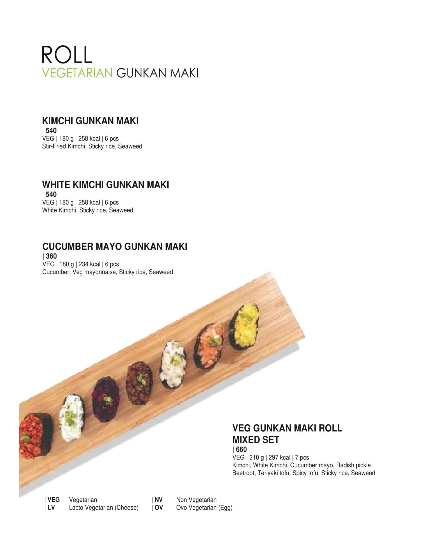 Dining Experience for Two at Daily Sushi, South Bengaluru — Food menu