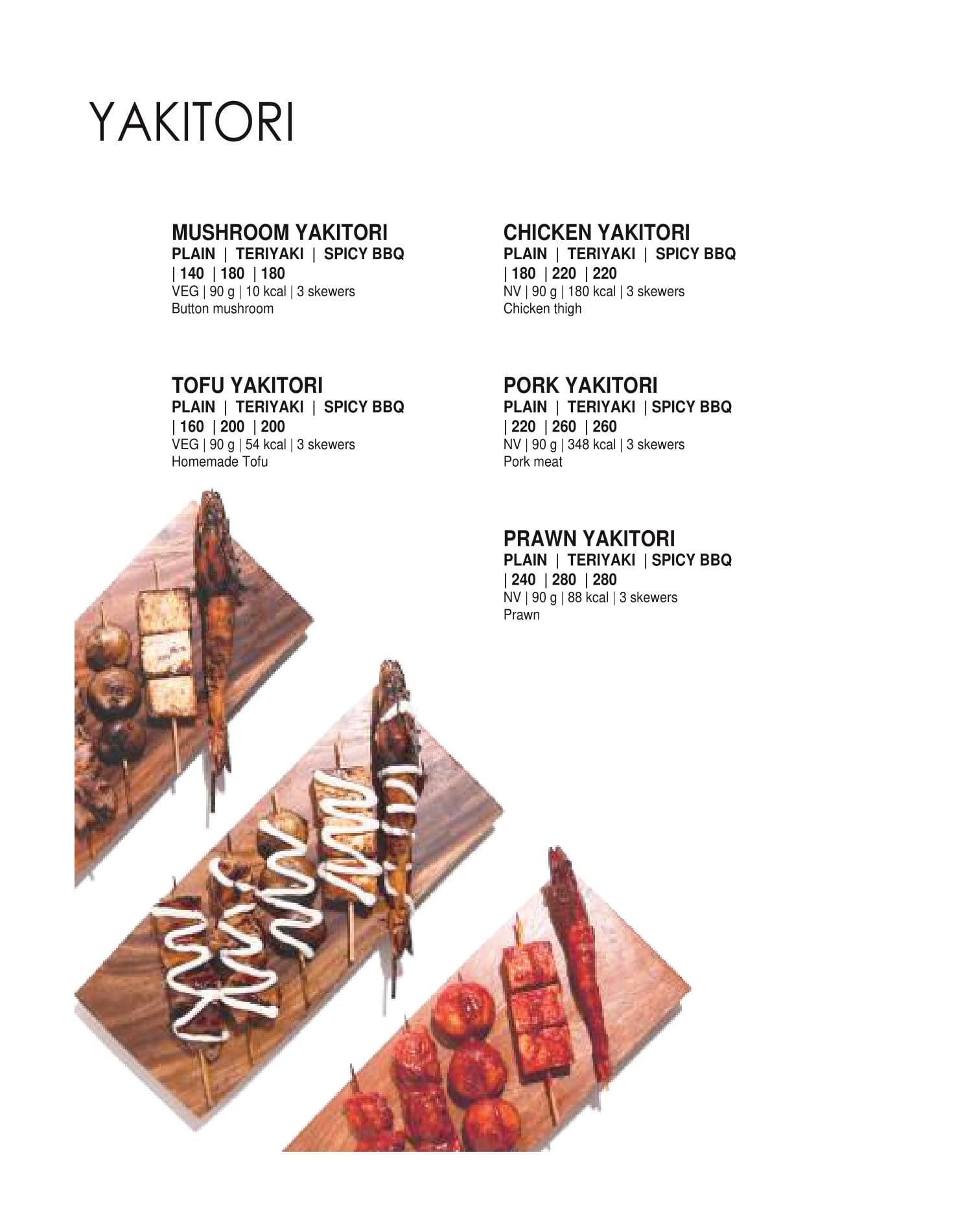 Dining Experience for Two at Daily Sushi, South Bengaluru — Food menu
