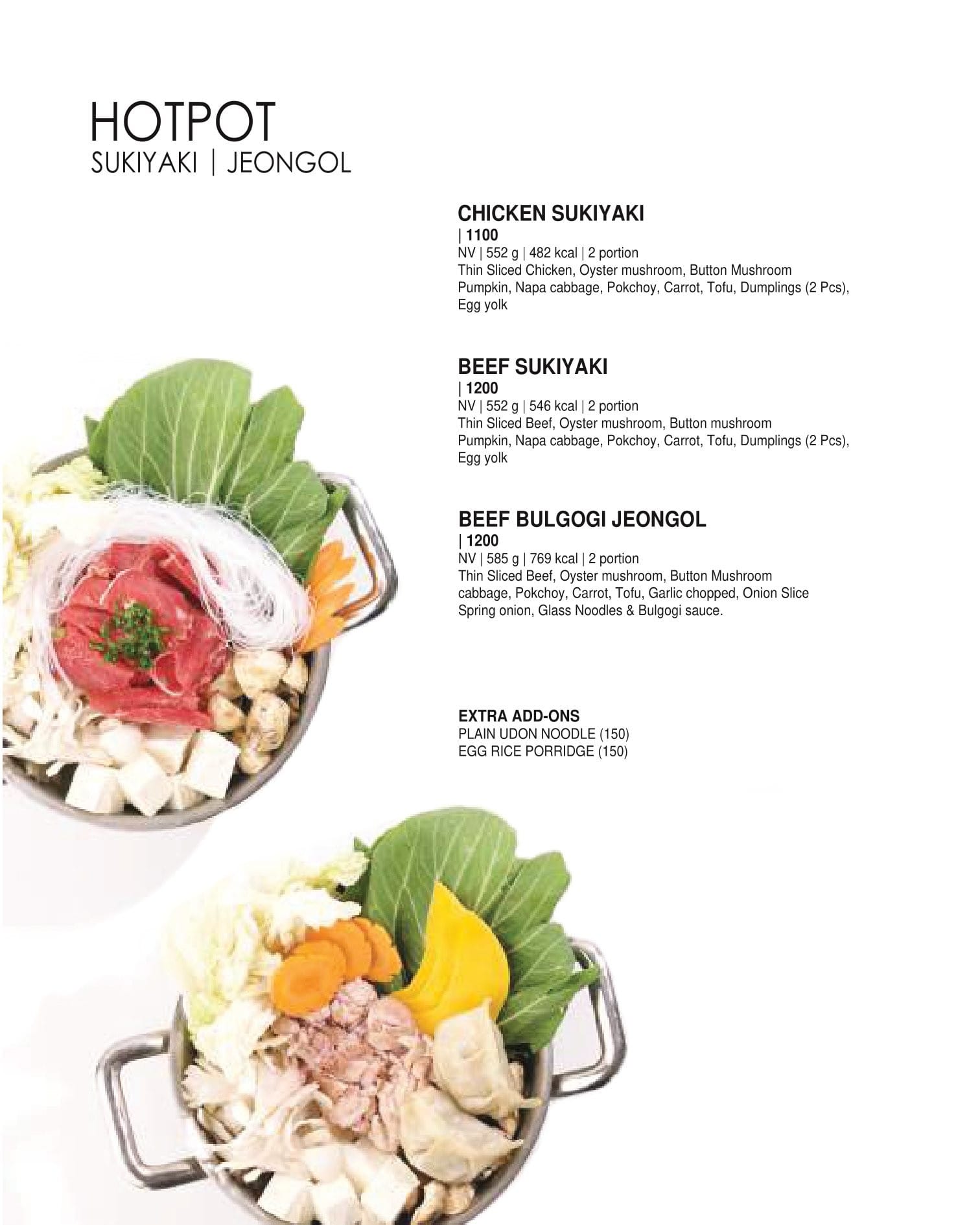 Dining Experience for Two at Daily Sushi, South Bengaluru — Food menu
