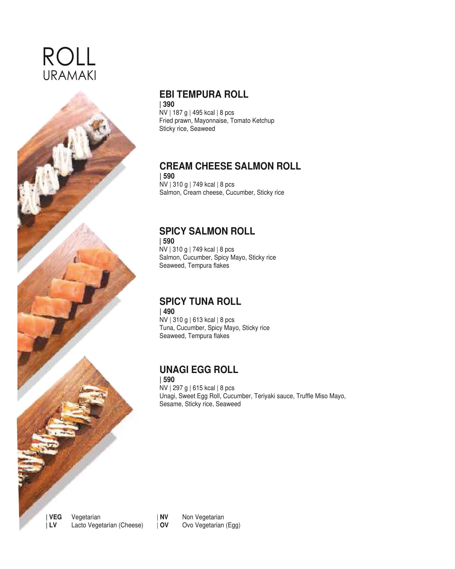 Dining Experience for Two at Daily Sushi, South Bengaluru — Food menu