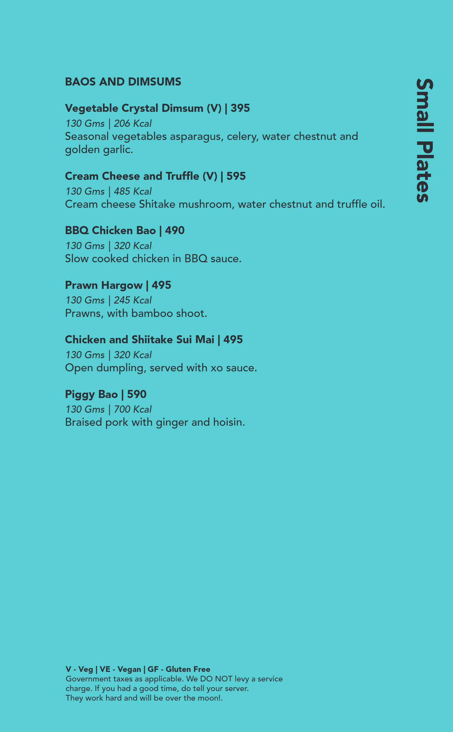 Dining Experience for Two at Monkey Bar, Bengaluru — Food menu