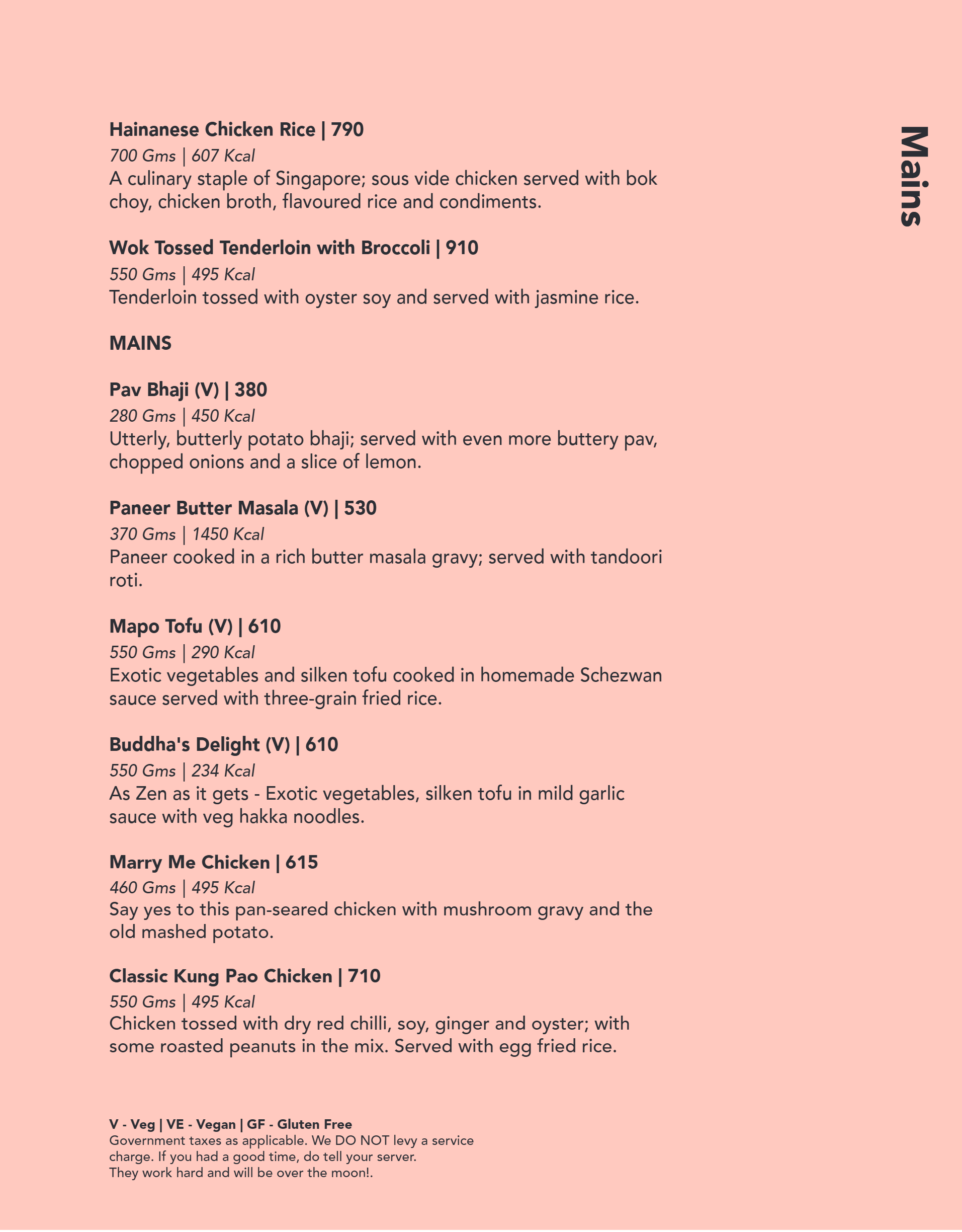 Dining Experience for Two at Monkey Bar, Bengaluru — Food menu