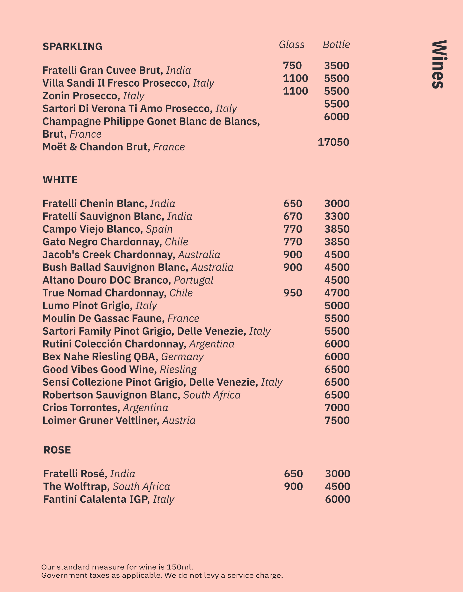 Dining Experience for Two at Monkey Bar, Bengaluru — Beverages menu