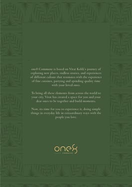 Menu of one8 Commune, Juhu, Western Suburbs