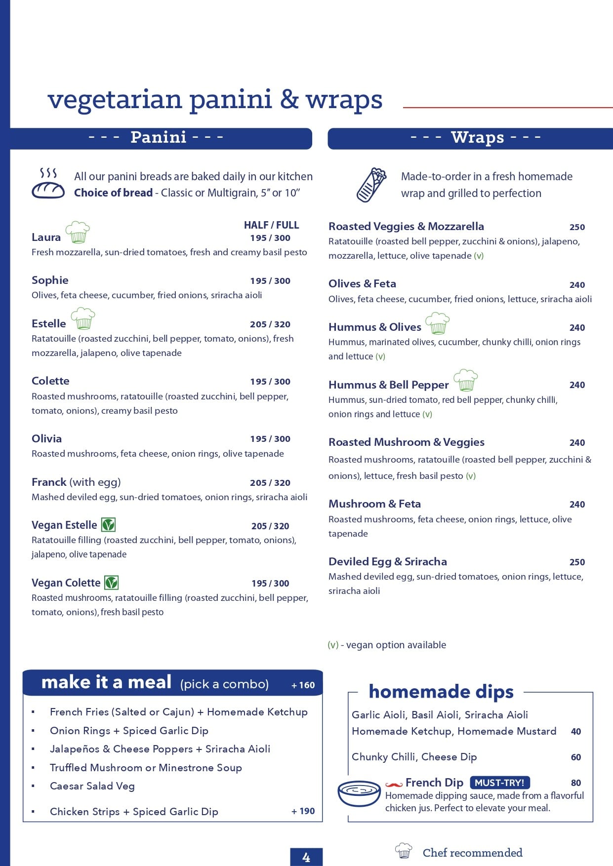 Menu of Paris Panini - Gourmet Sandwiches & Wraps, JP Nagar, South ...