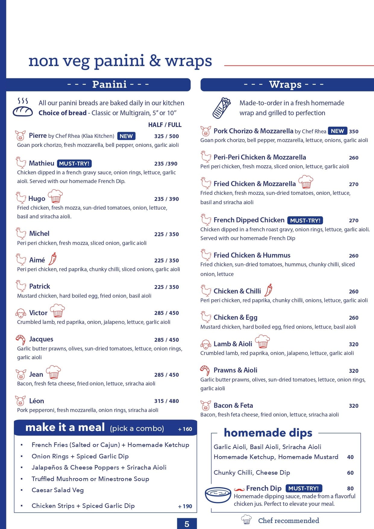Menu of Paris Panini - Gourmet Sandwiches & Wraps, JP Nagar, South ...