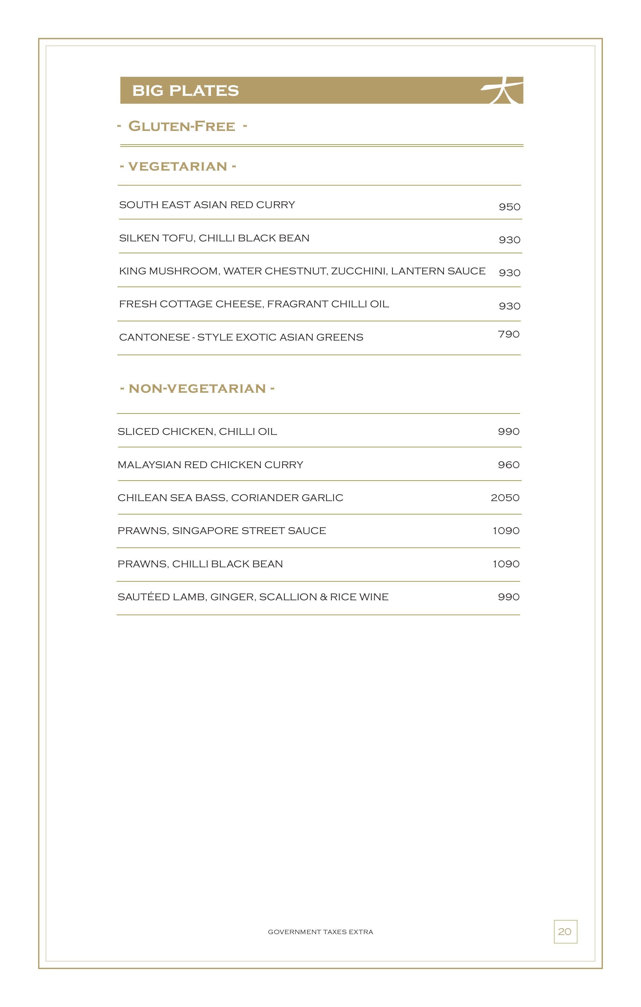 Dining Experience for Two at KOKO, East Bengaluru — Food menu