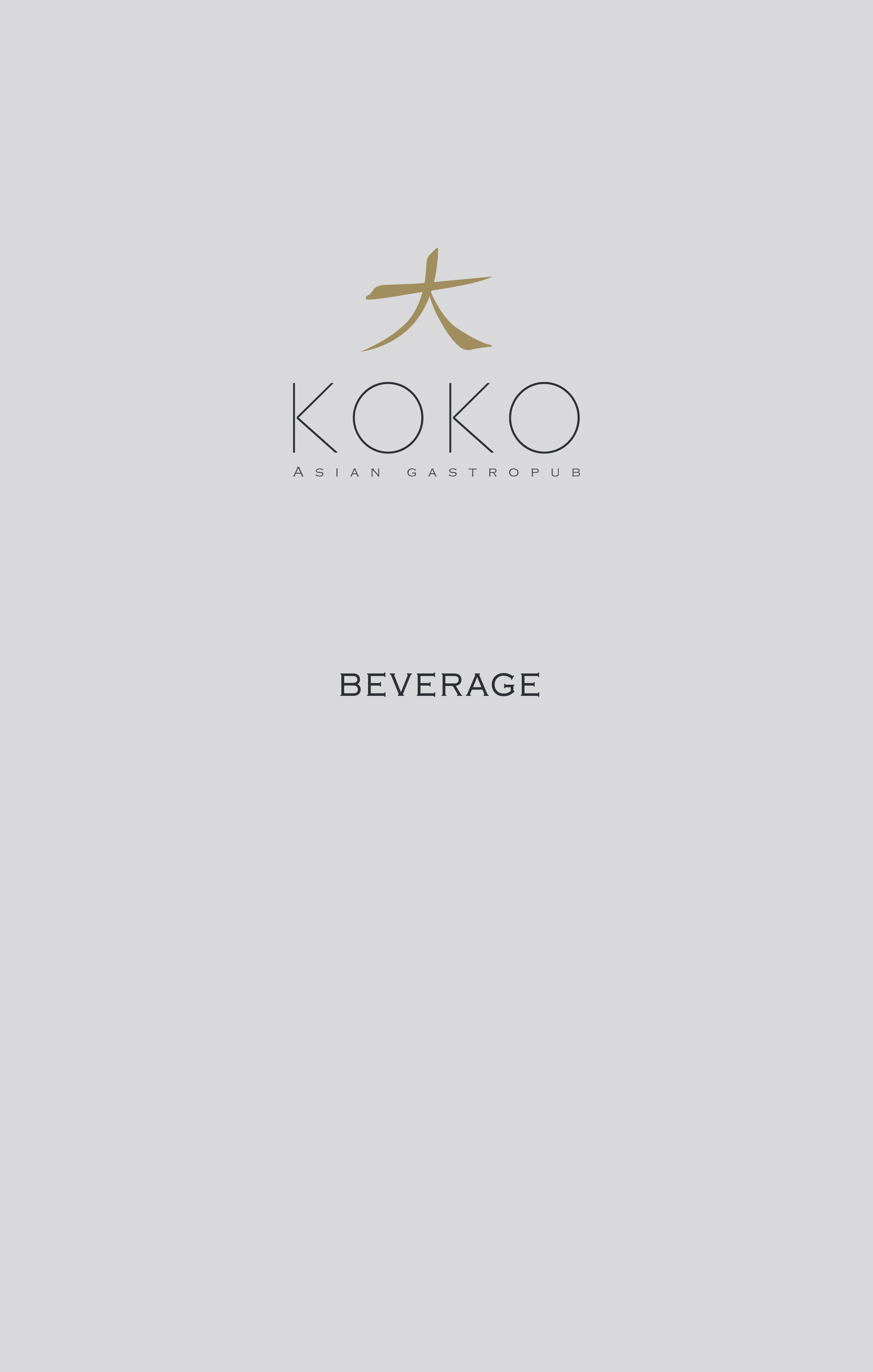 Dining Experience for Two at KOKO, East Bengaluru — Beverages menu