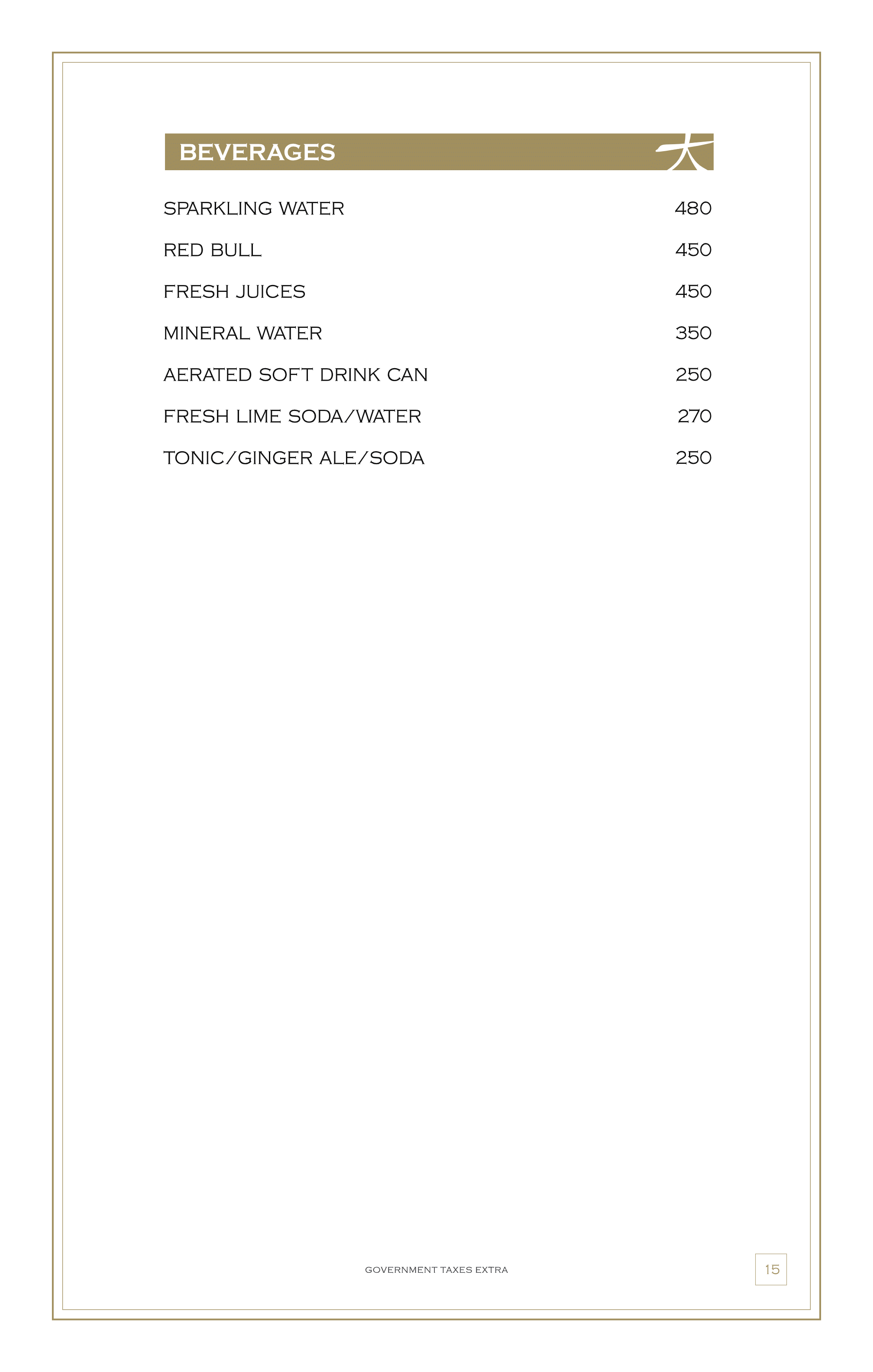 Dining Experience for Two at KOKO, East Bengaluru — Beverages menu