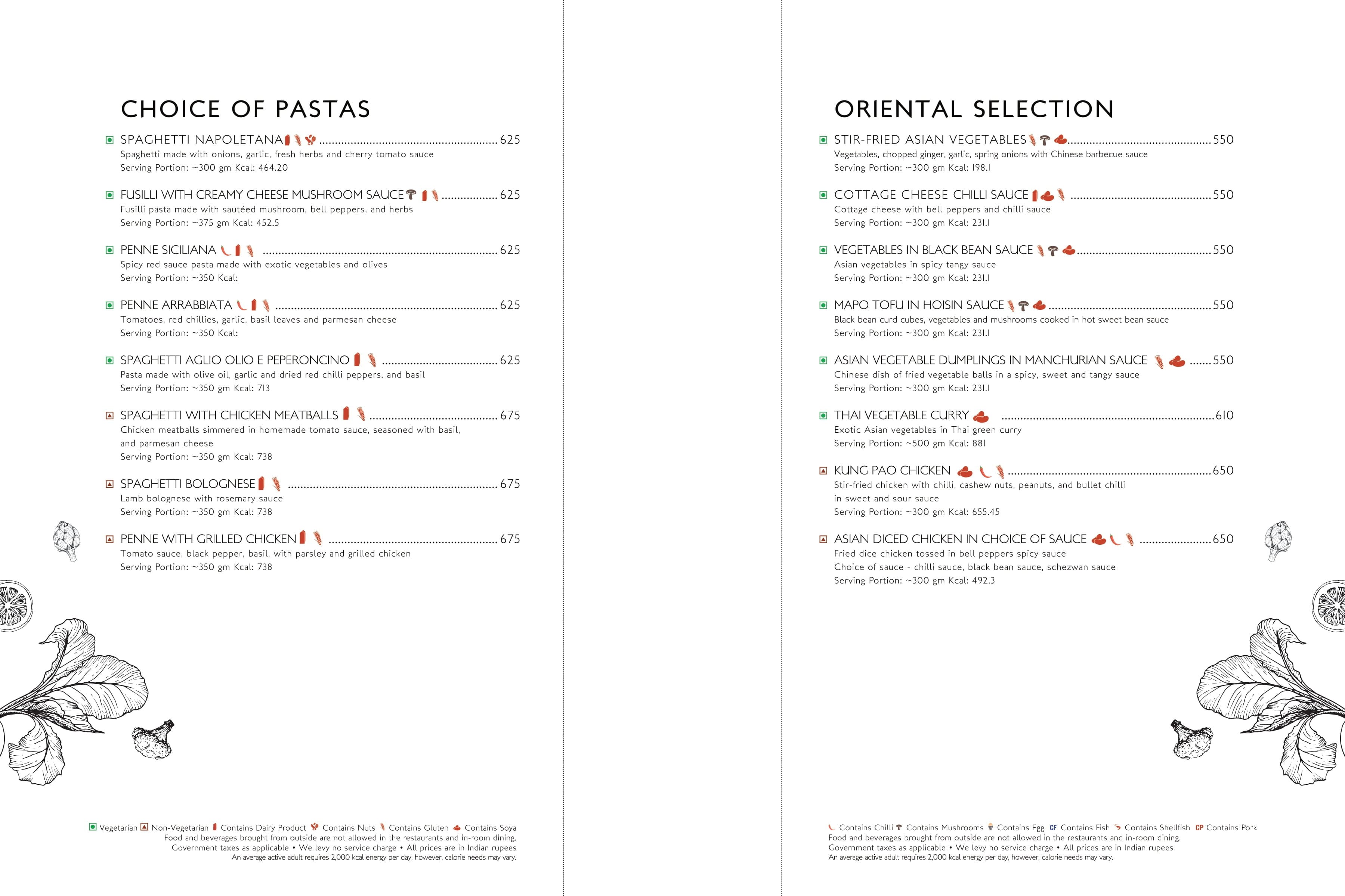 Dining Experience for Two at Zodiac Fortune Park, Radisson Mumbai Andheri MIDC — Food menu